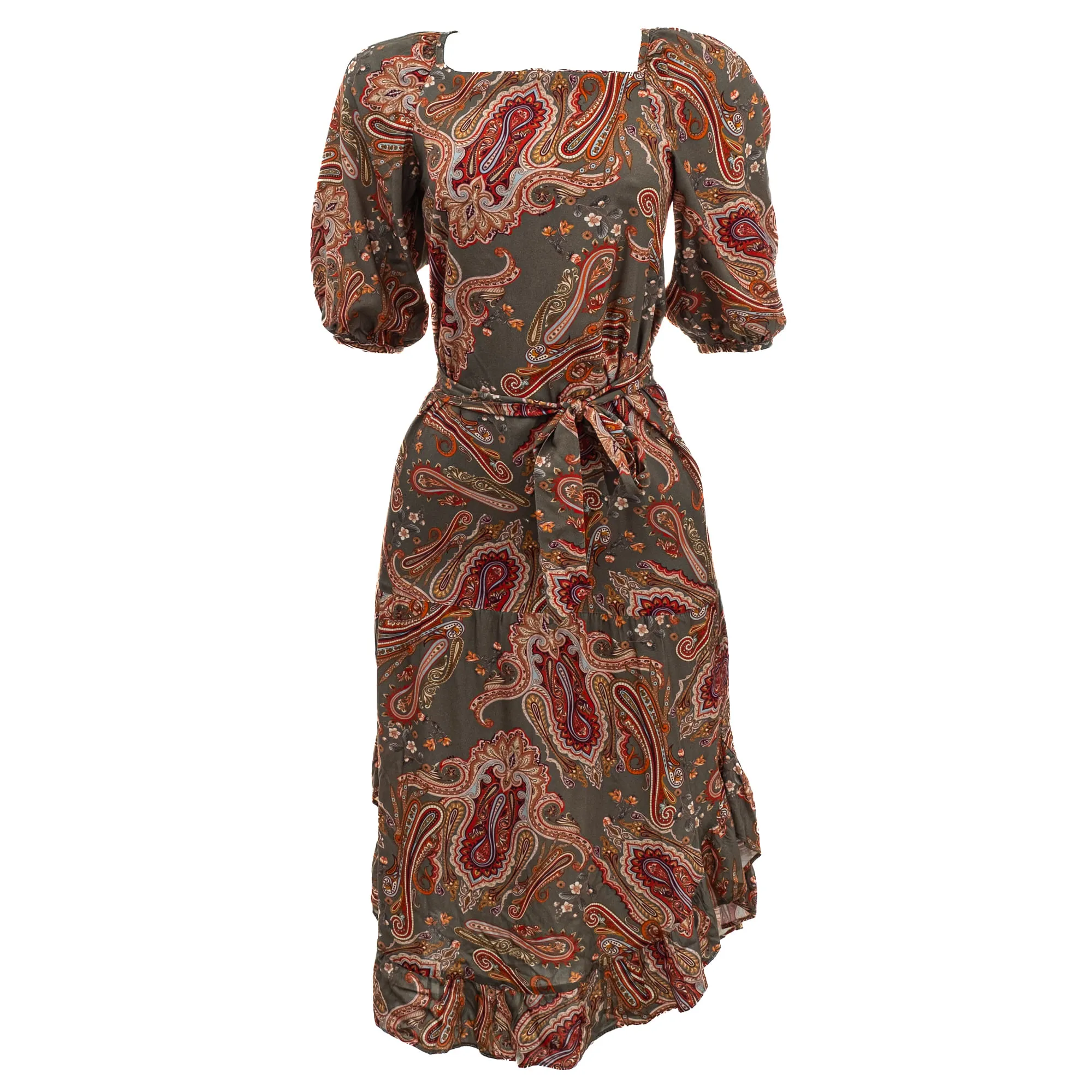 Vestido Mixed Kids Estampado Verde