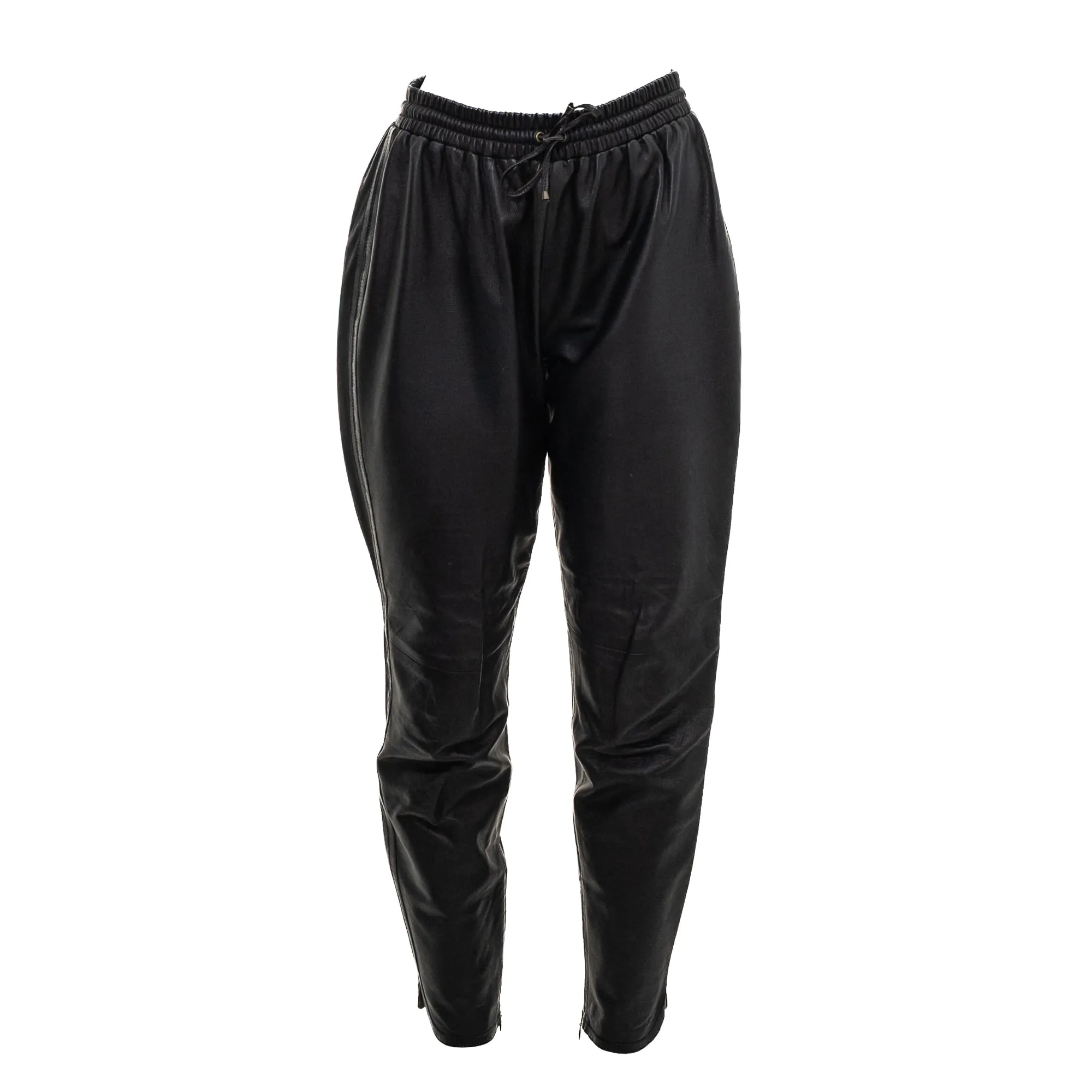 Calça NK Couro Preto