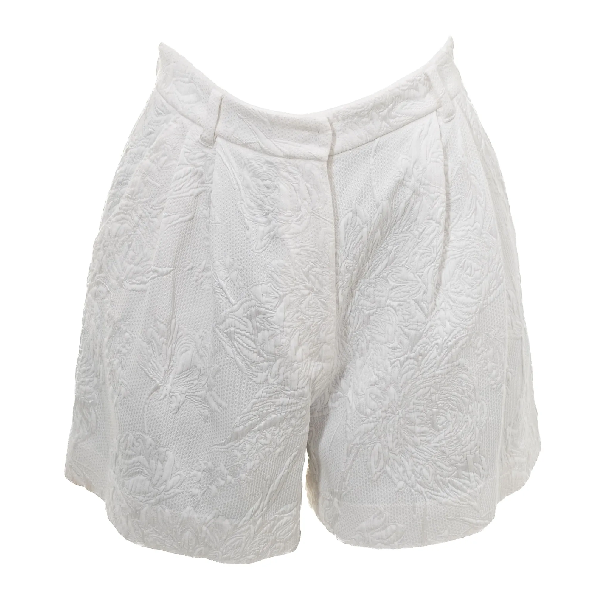 Short Dolce & Gabbana Relevo Flores Branco