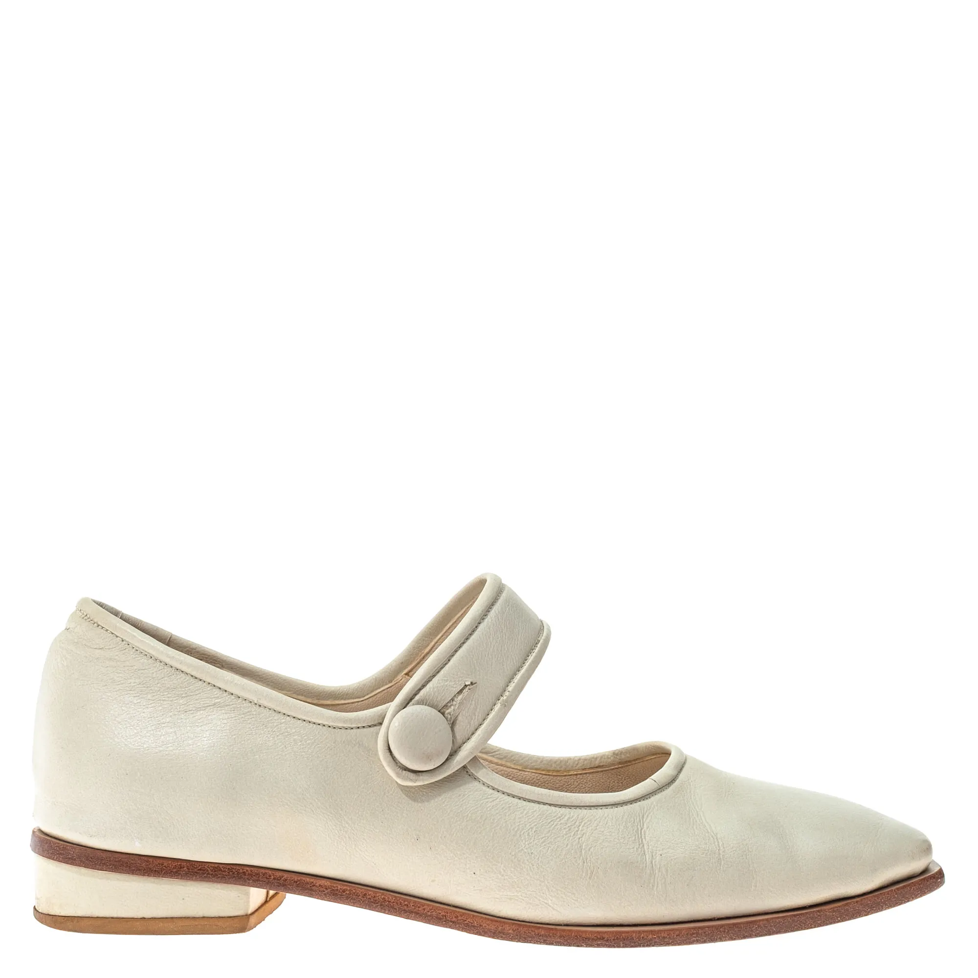 Sapatilha Manolita Mary Couro Branca