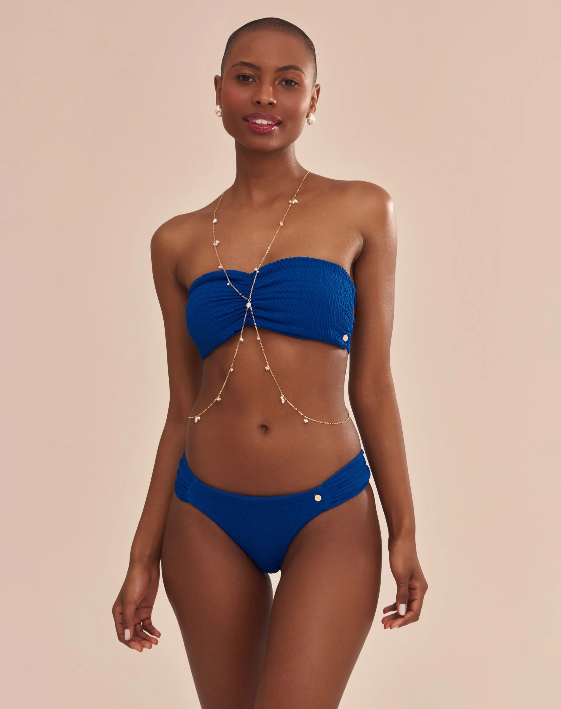 Top Ola Bandeau Antonella Azul Capri - Azul