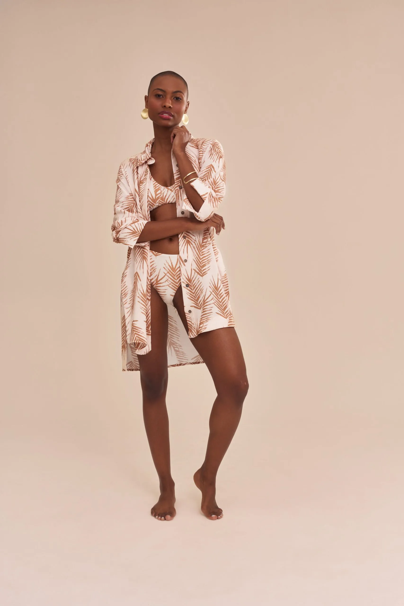 CAMISÃO PALMS AREIA - BEGE