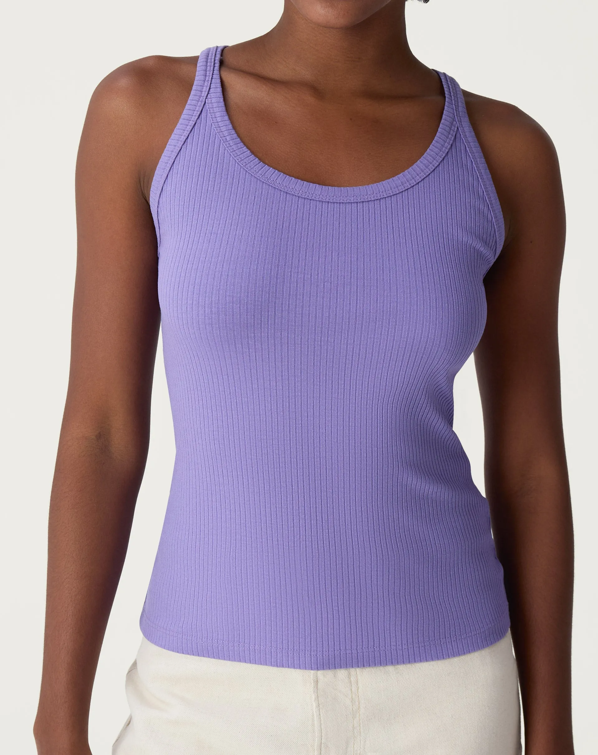 REGATA DECOTE U DE MALHA RIBANA - LILÁS