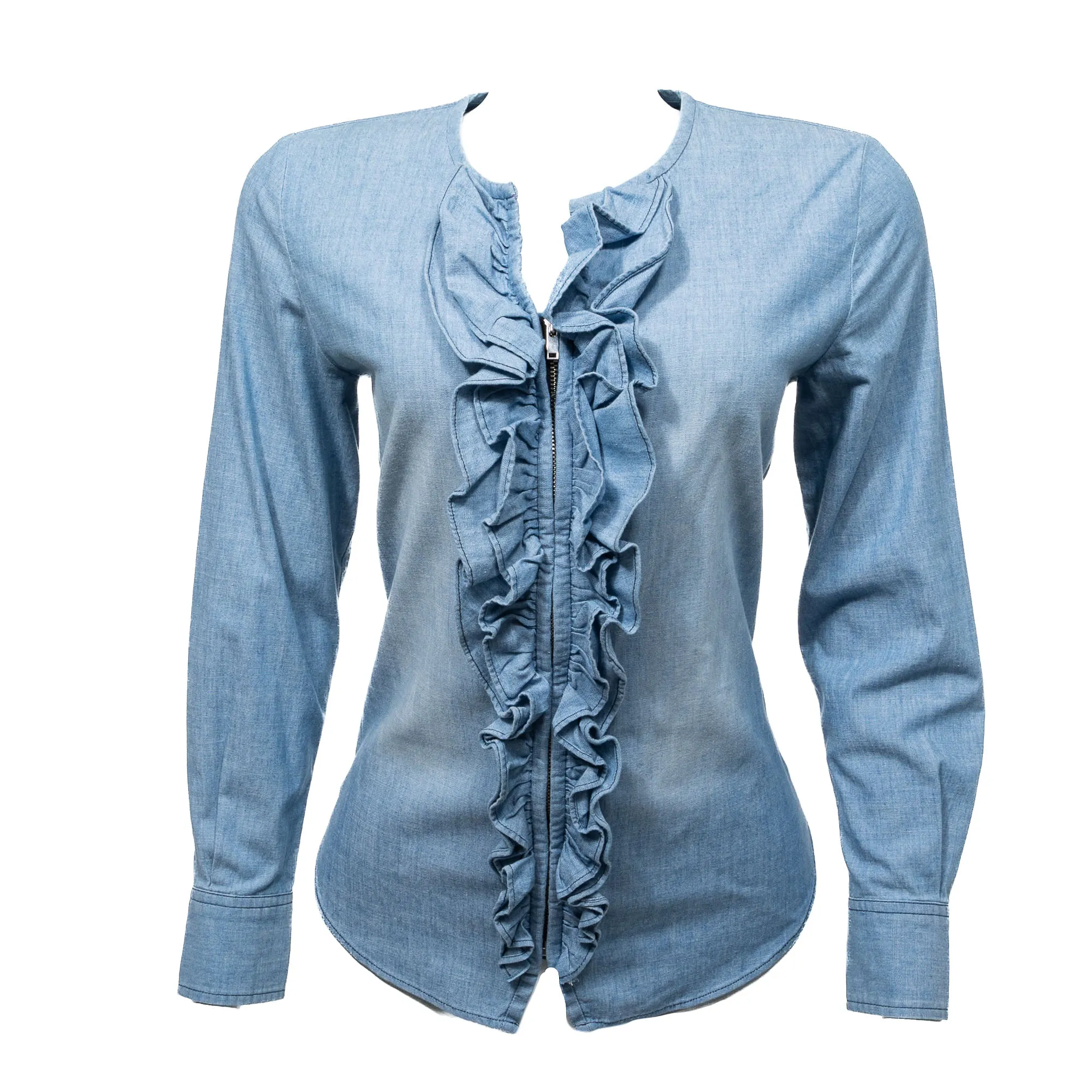 Camisa Jeans Isabel Marant Babados
