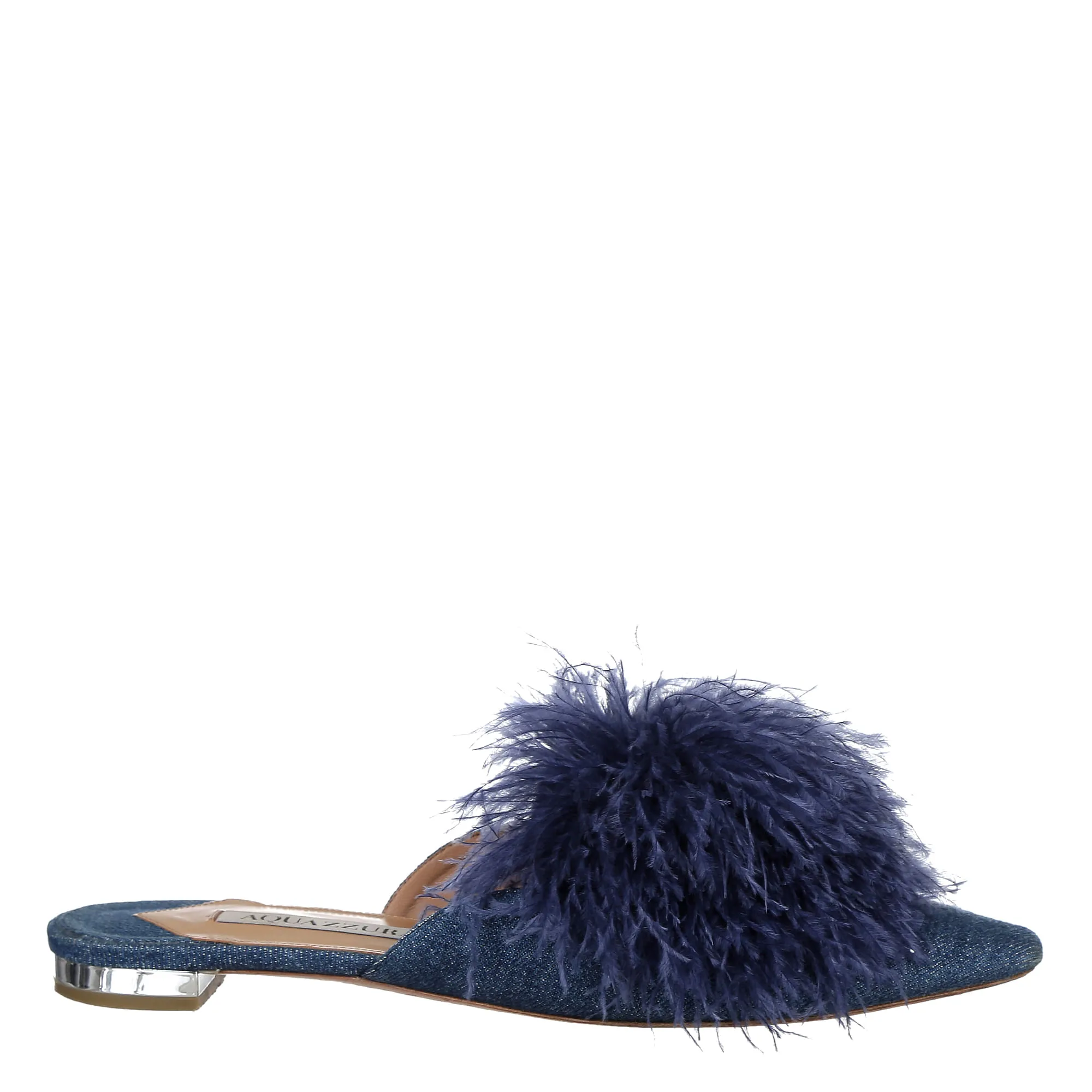 Mule Aquazzura Pom Pom Jeans