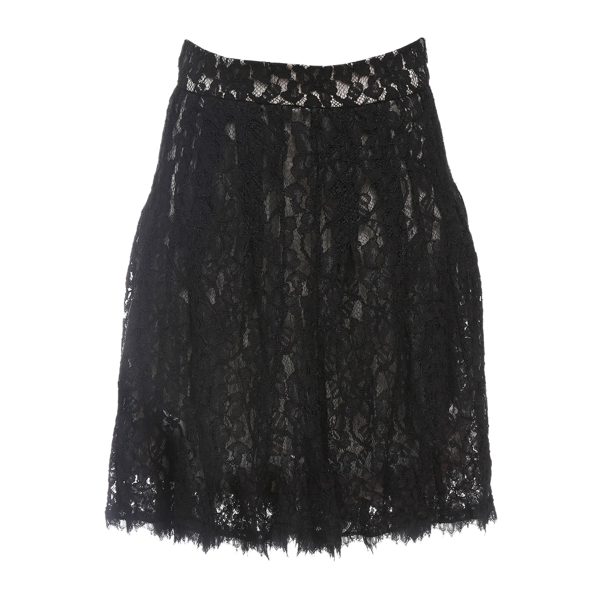 Saia Diane Von Furstenberg Renda Preta