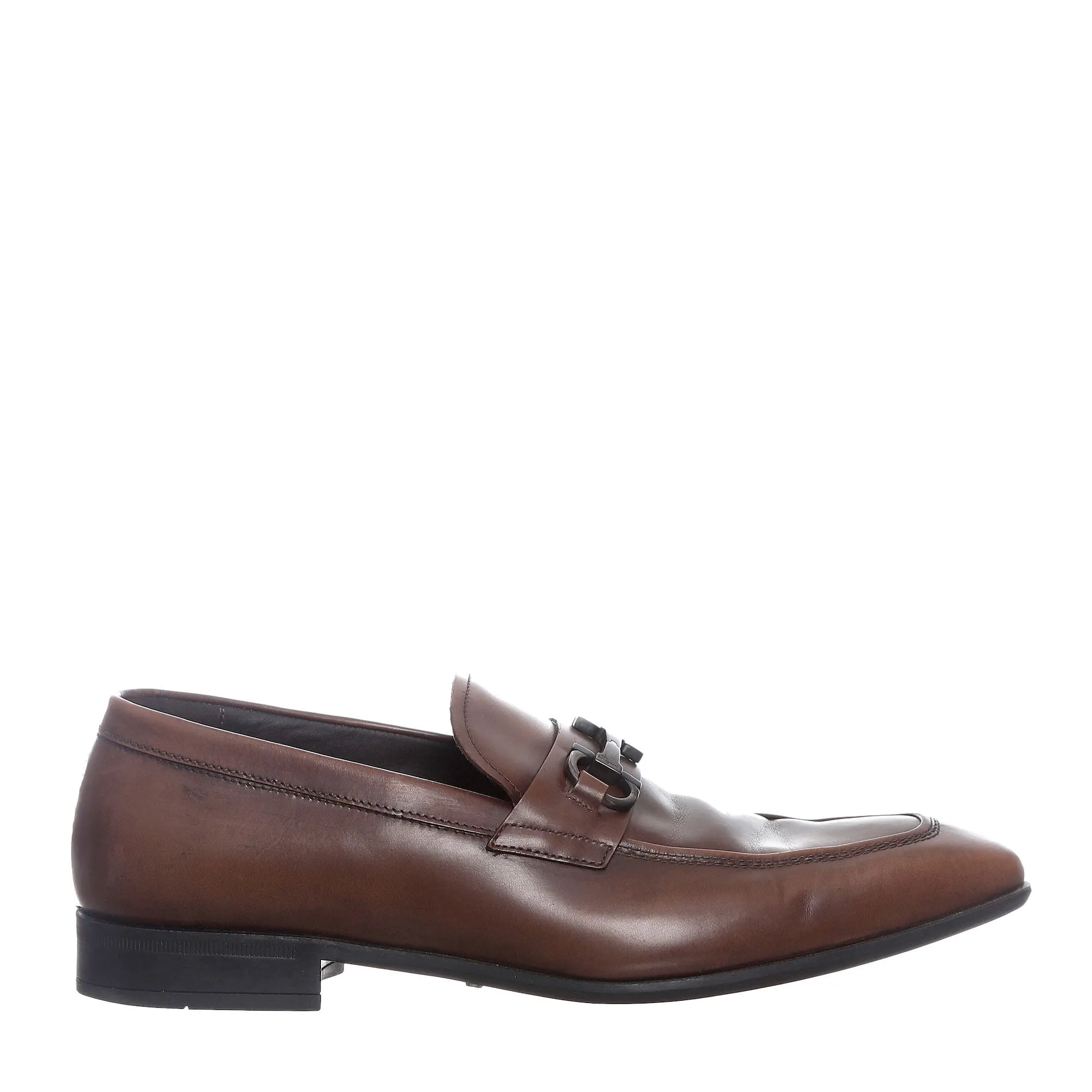 Sapato Social Salvatore Ferragamo Couro Marrom