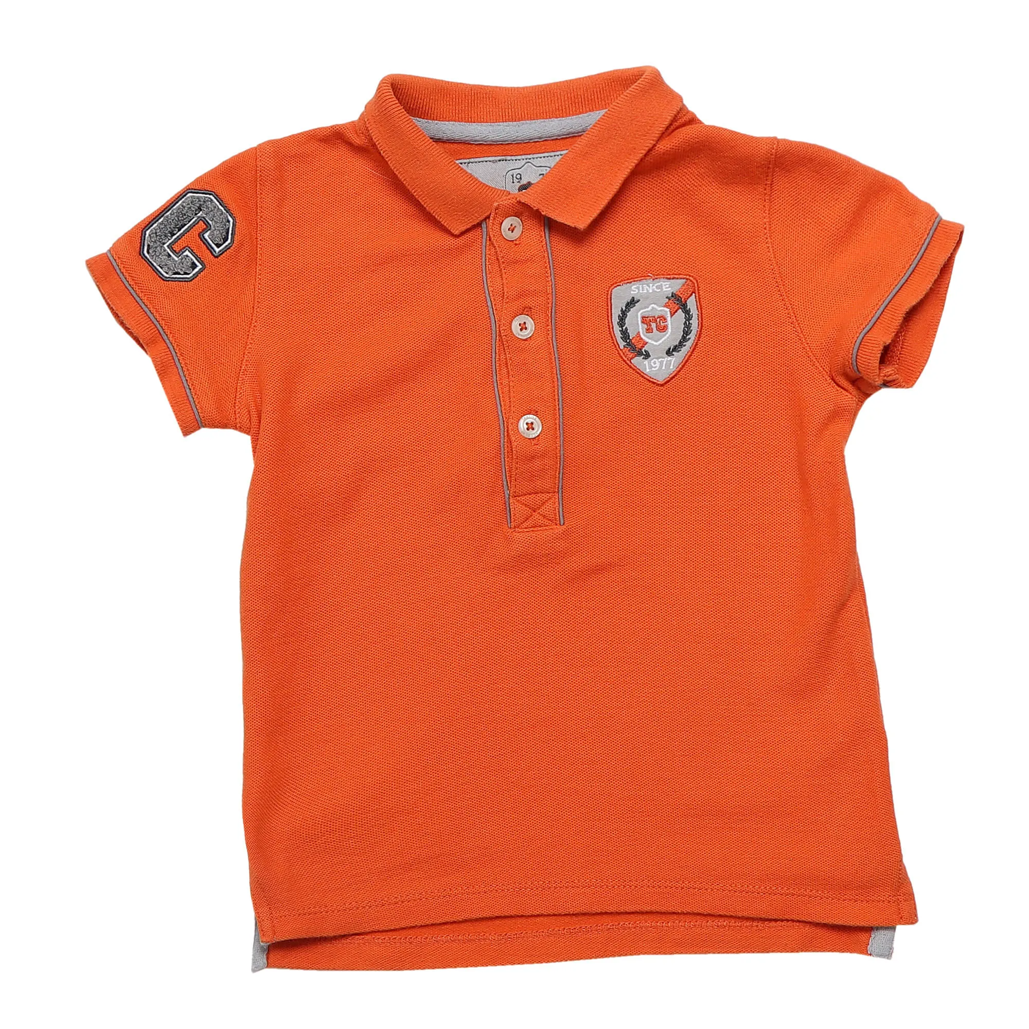 Blusa Tartine Et Chocolat Polo Laranja Infantil