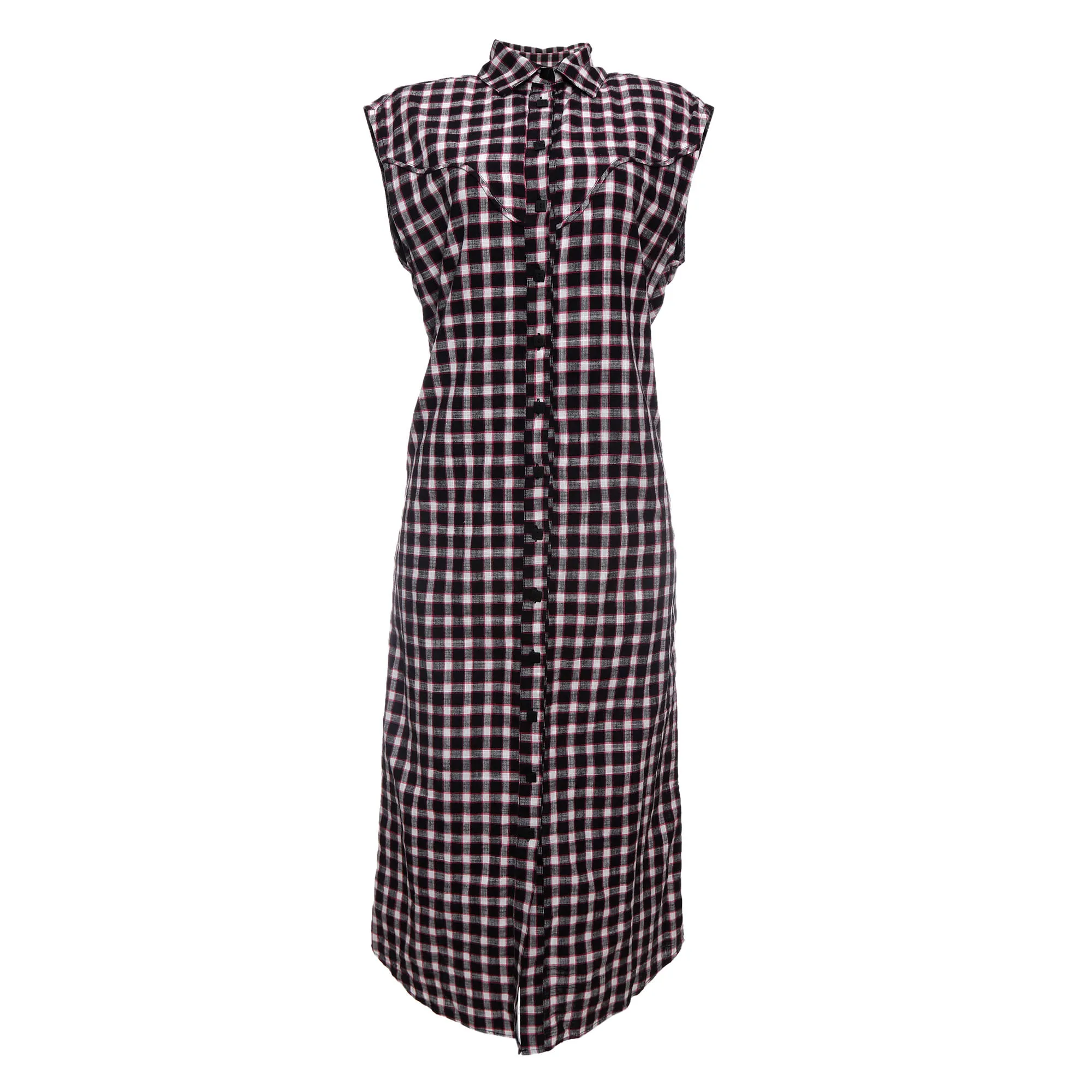 Vestido Mixed Xadrez Preto