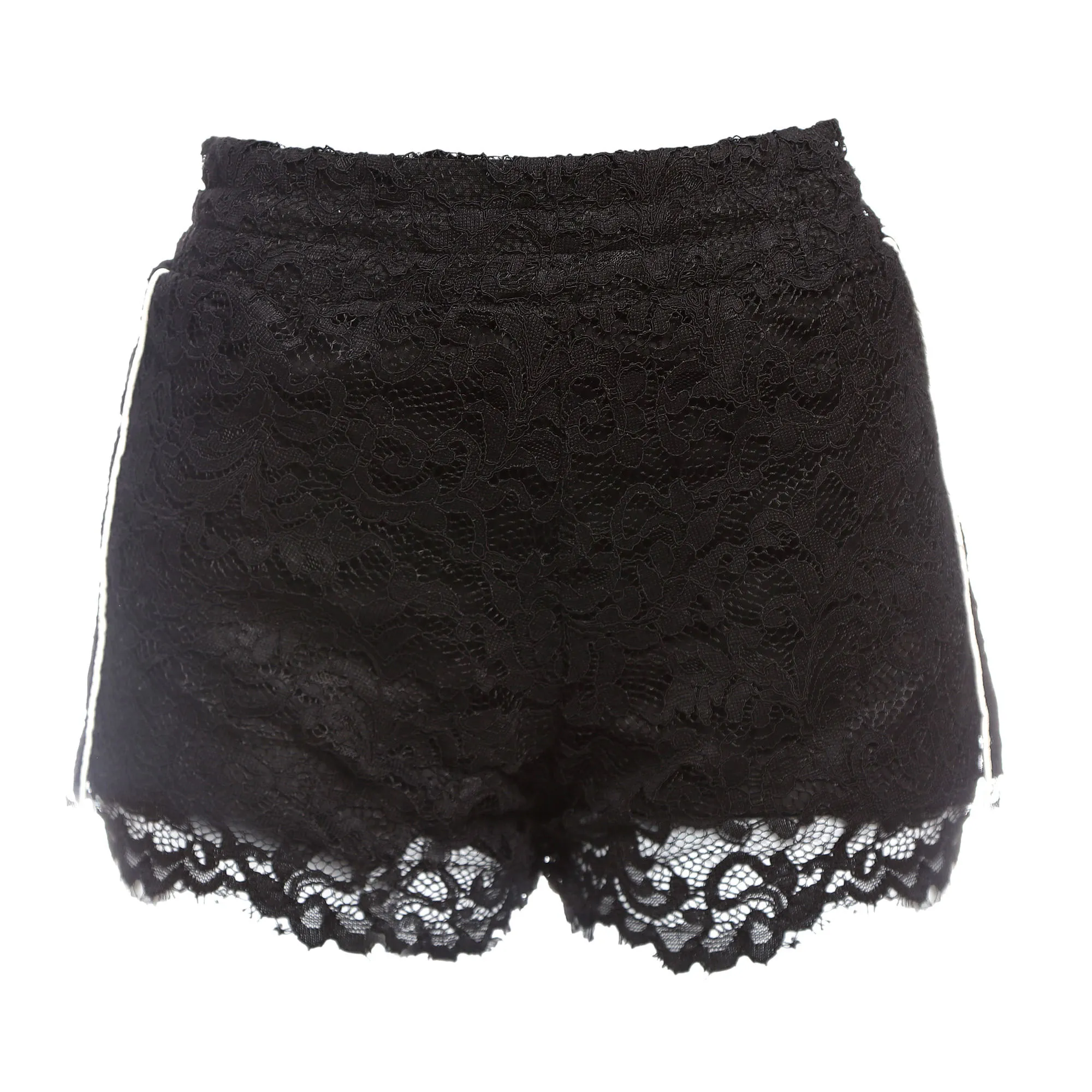 Shorts Andrea Bogosian Bordado Renda Preto