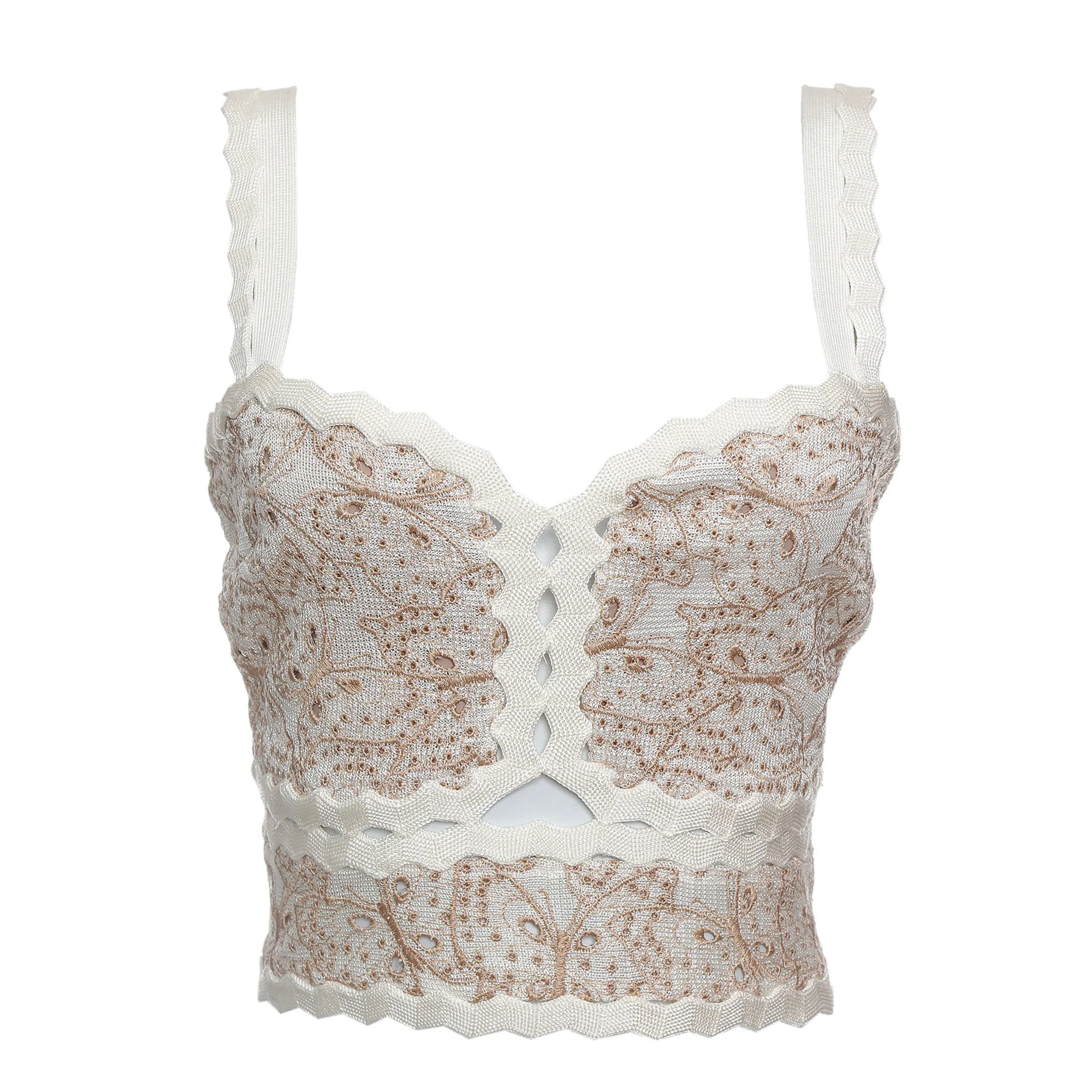 Top Lolitta Bordado Branco