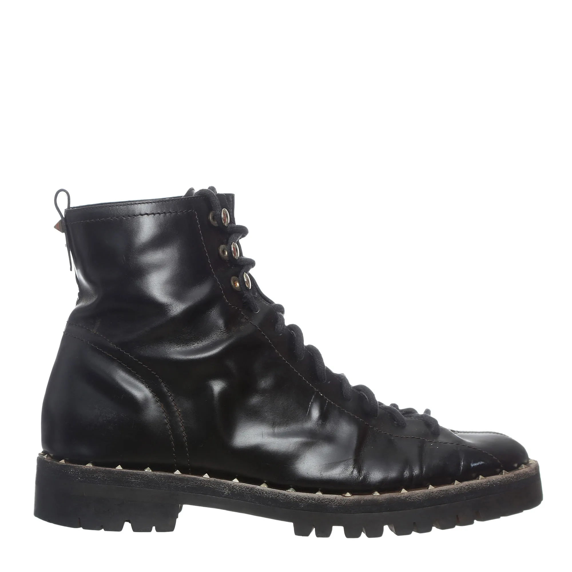 Bota Valentino Garavani Rockstud Couro Preta