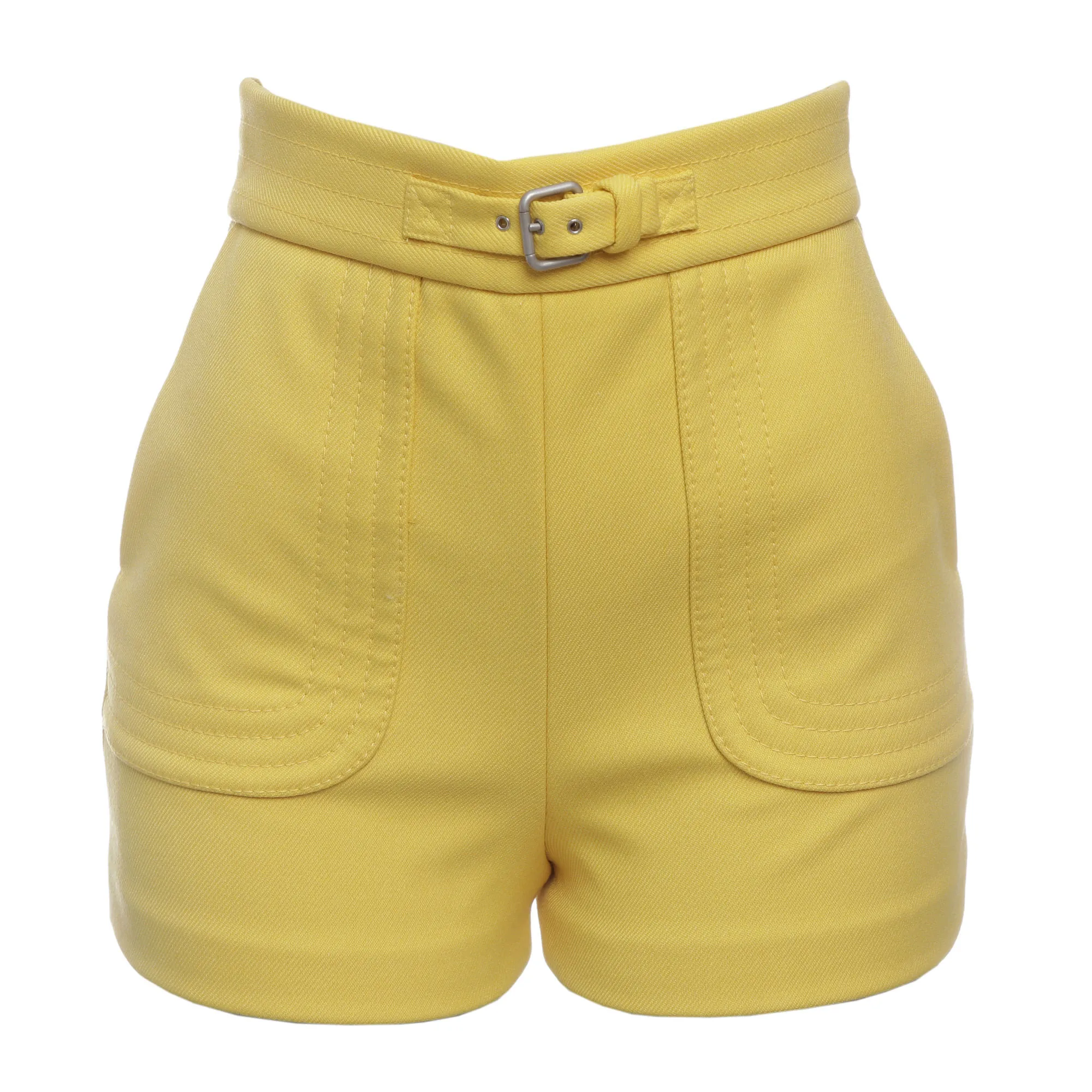 Shorts Red Valentino com Fivela Amarelo