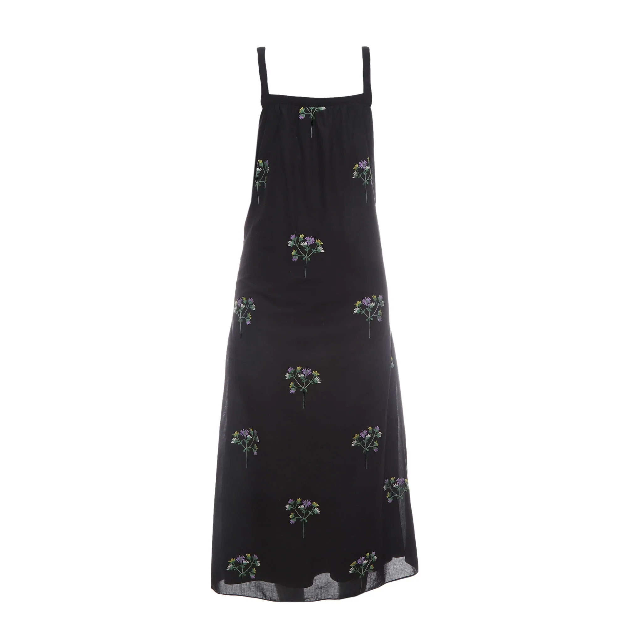 Vestido Cris Barros Bordado Flor Preto