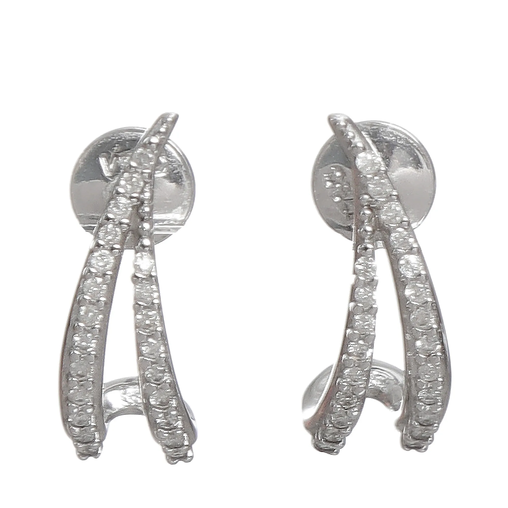 Brinco Vivara Afluente Brilhantes e Ouro Branco