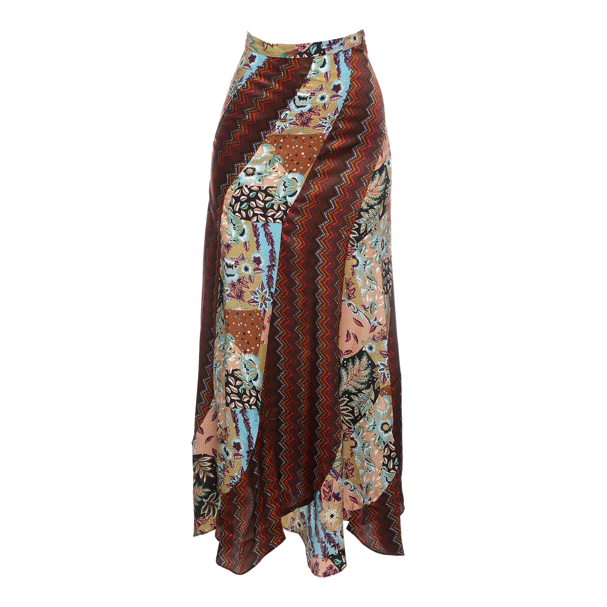 Saia Missoni Estampada Marrom