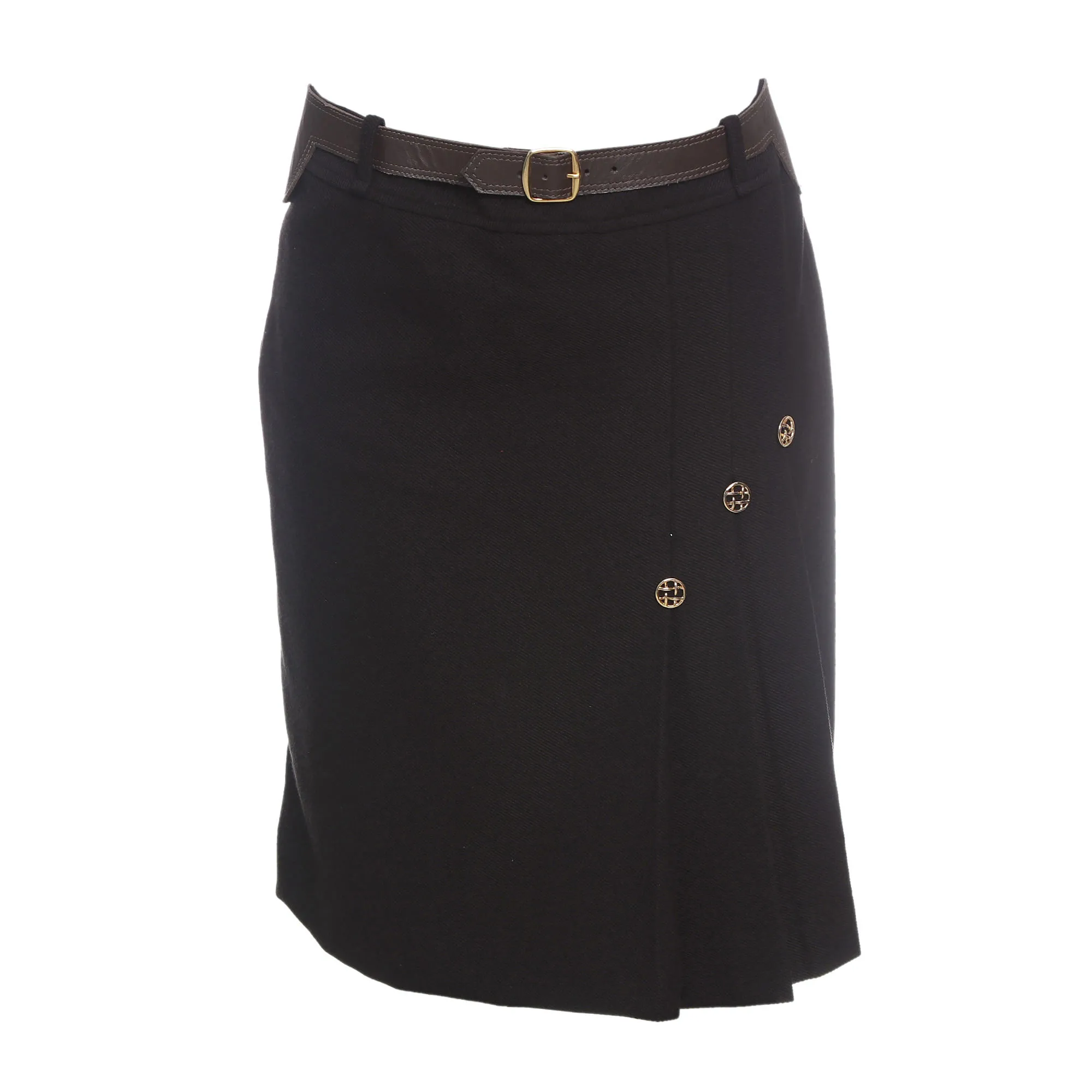 Saia Isabela Capeto Cinto Preta