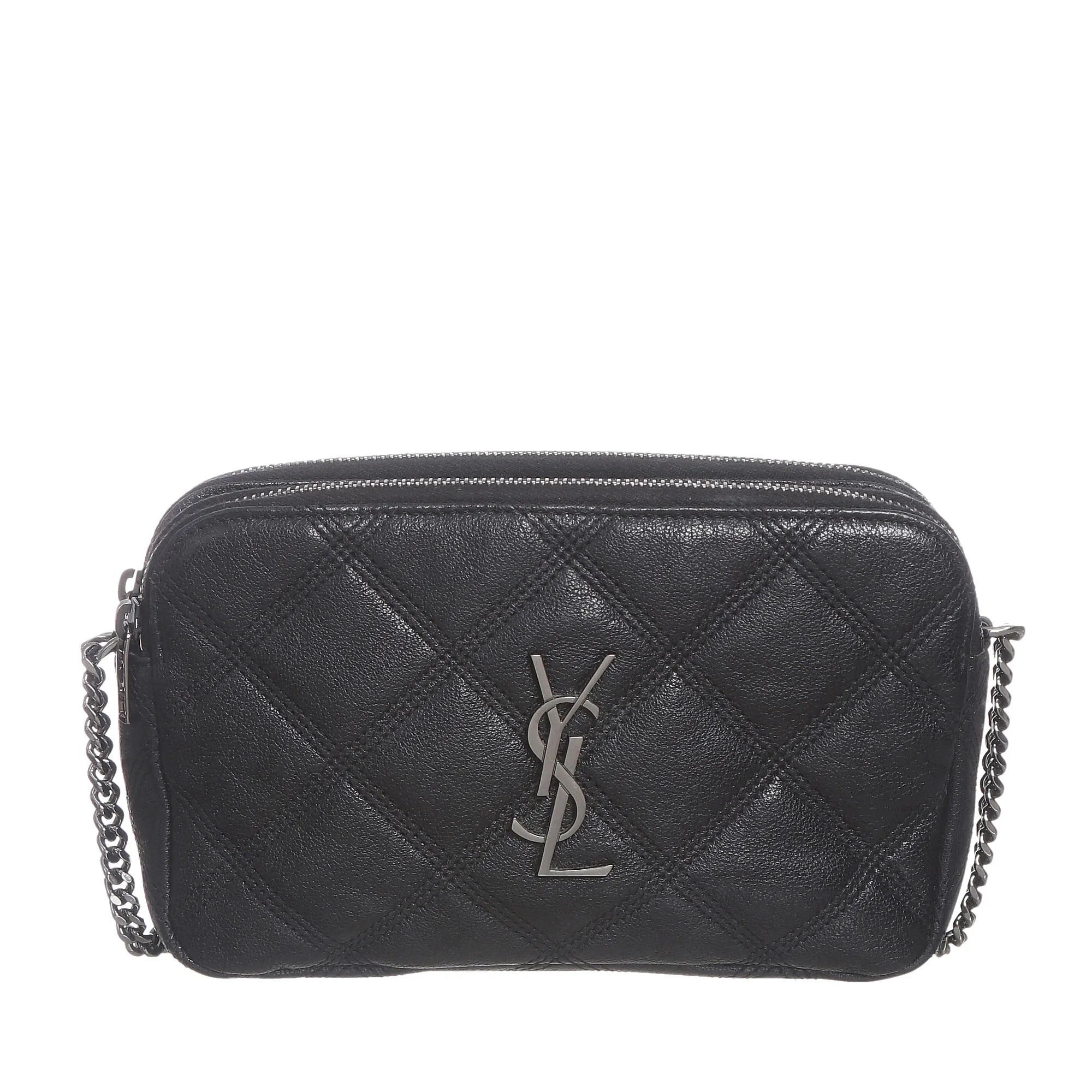 Bolsa Saint Laurent Quilted Becky Mini Camera Preta