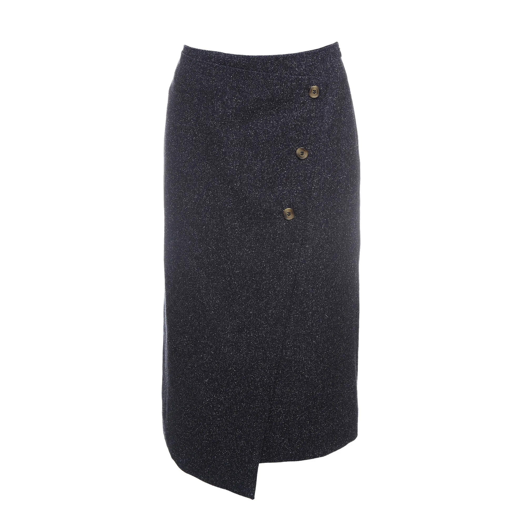 Saia NK Botões Azul