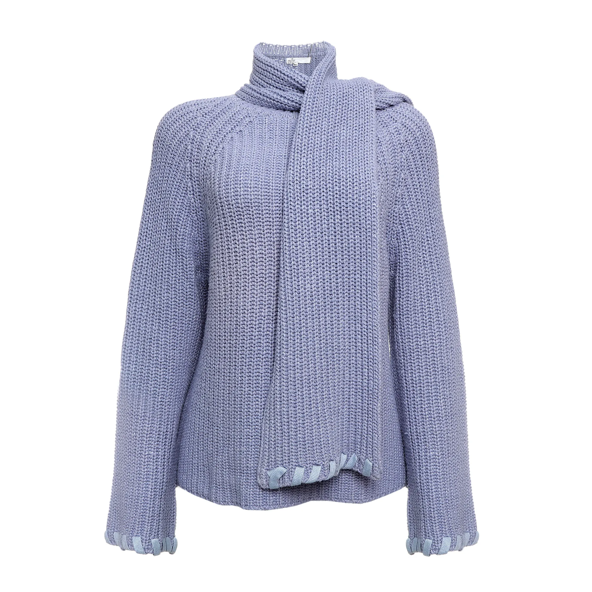 Tricô NK com Cachecol Lilás