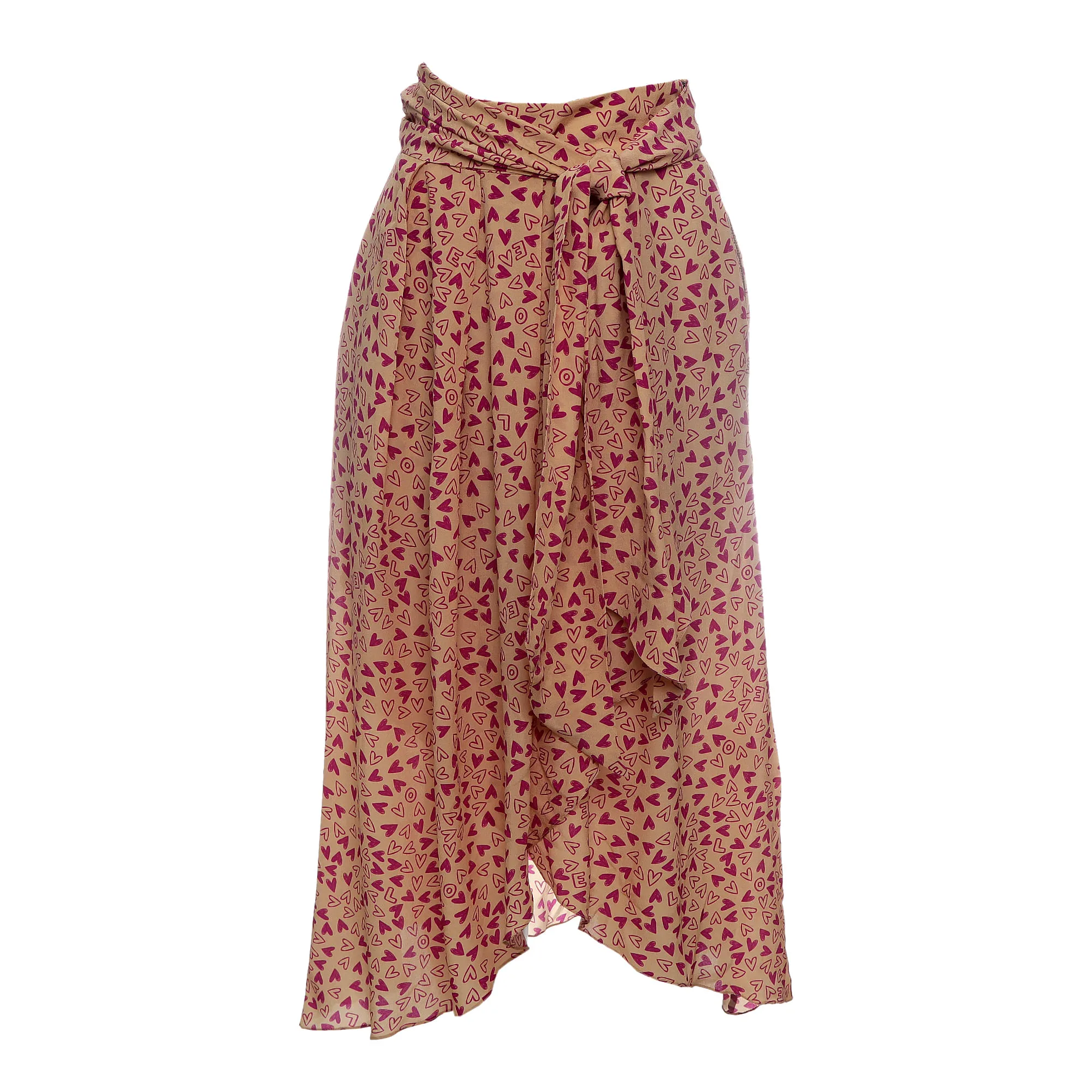 Saia NK Seda Estampada Laranja