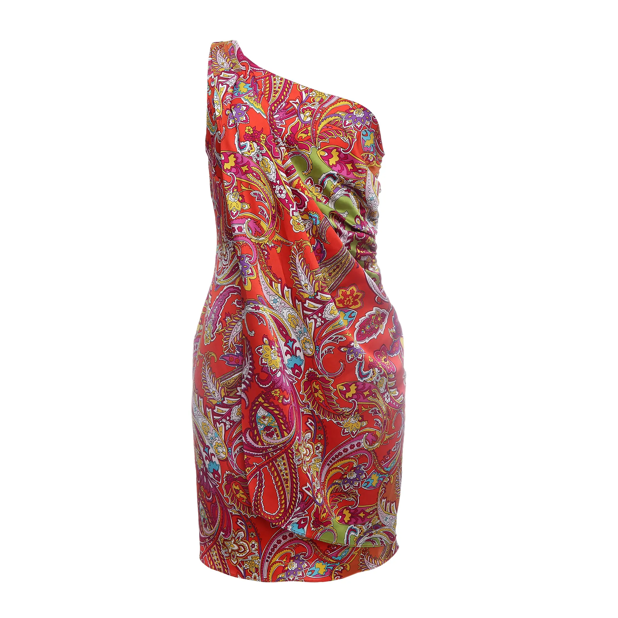 Vestido Ralph Lauren Estampado Laranja