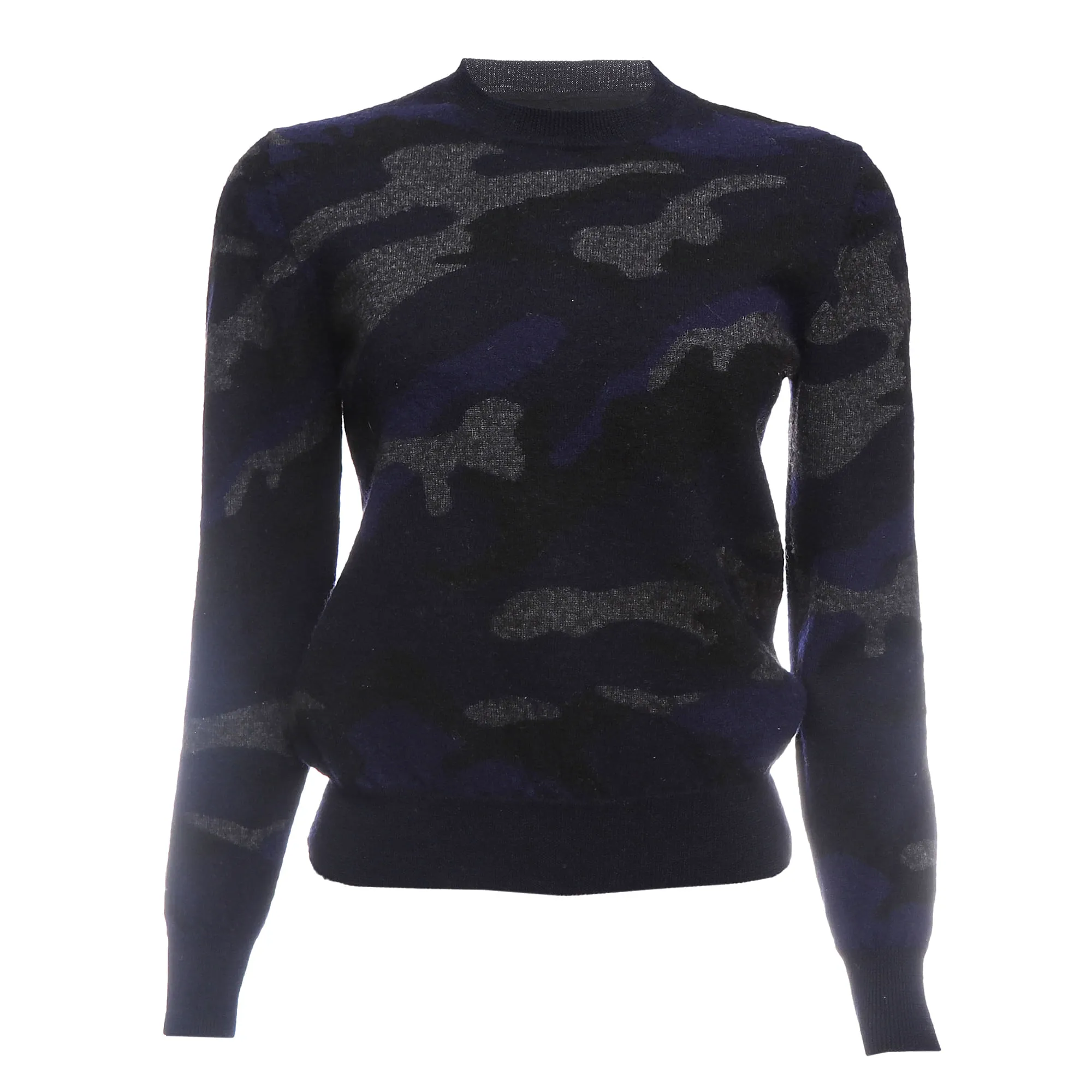 Suéter Valentino Estampa Militar Azul