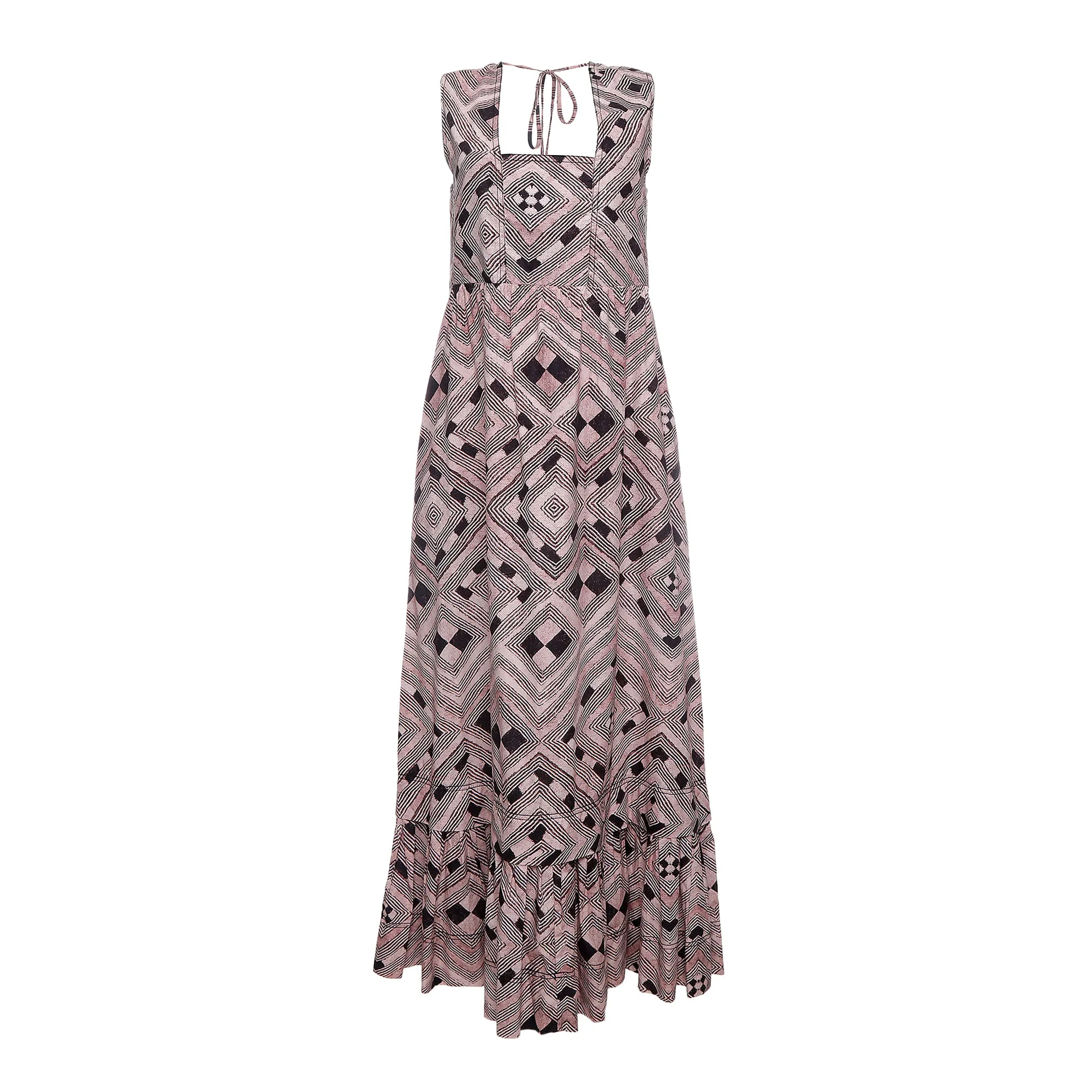 Vestido Caché Estampado Rosa