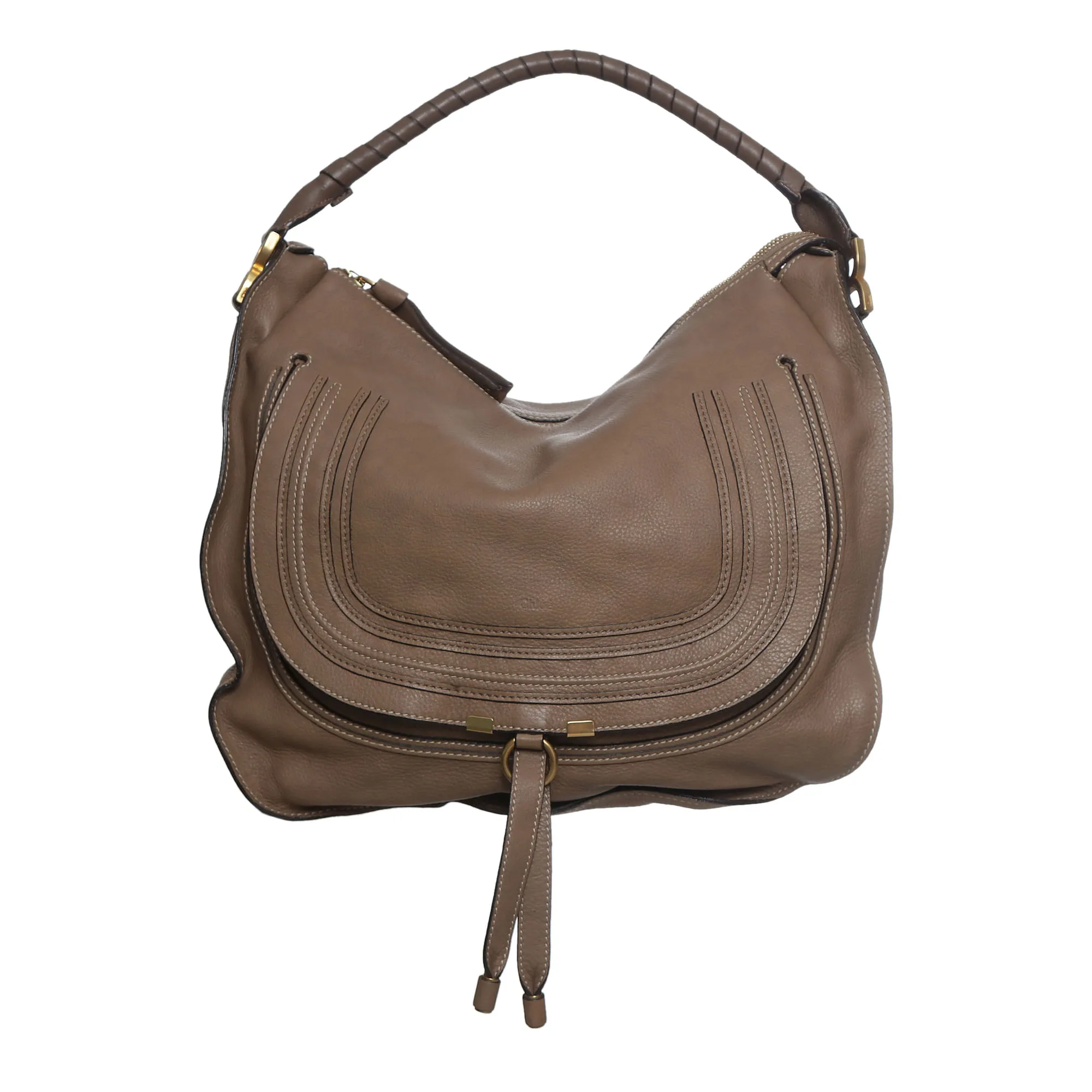 Bolsa Chloé Marcie Shoulder Marrom