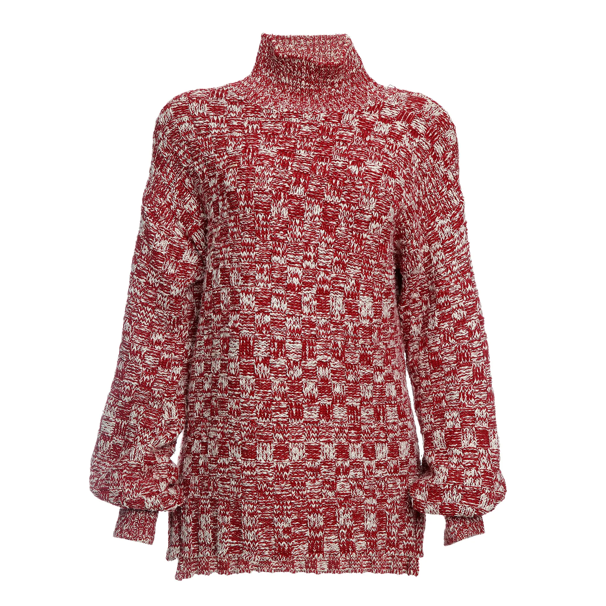 Tricô Mixed Bicolor Vermelho