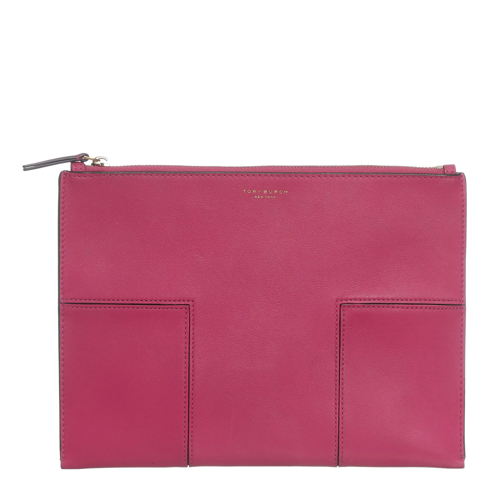 Clutch Tory Burch Couro Rosa