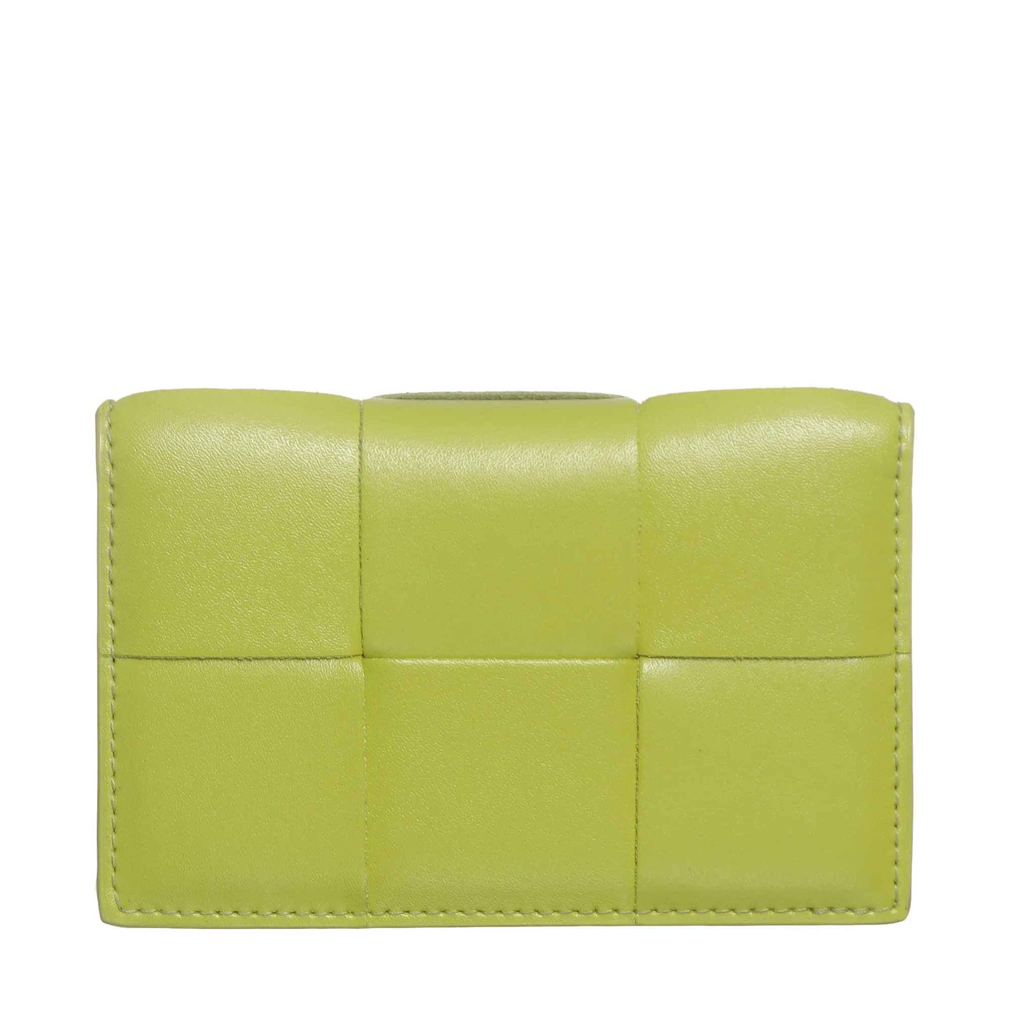 Porta-Cartão Bottega Veneta Cassette Couro Verde