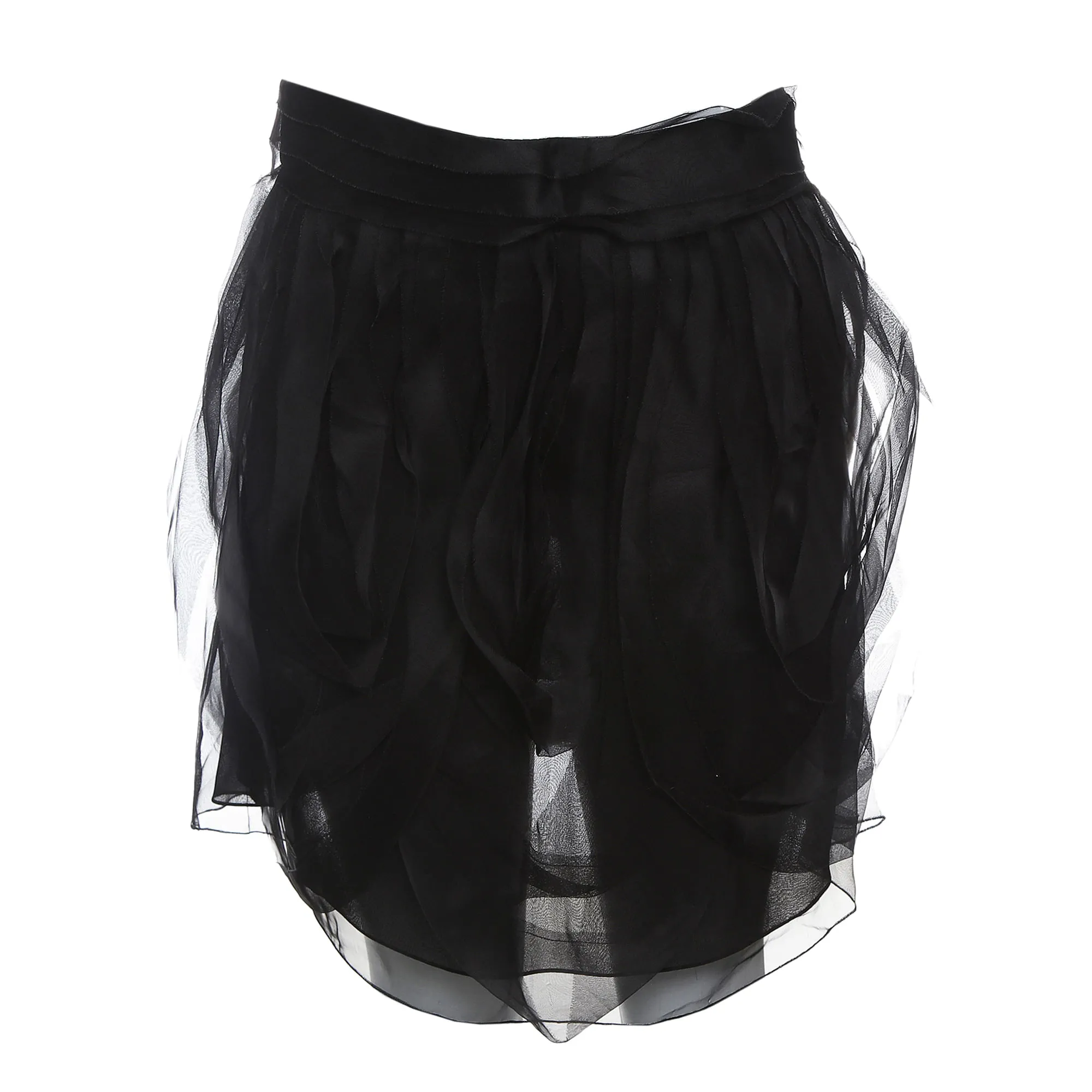 Saia Emporio Armani Flores Preta