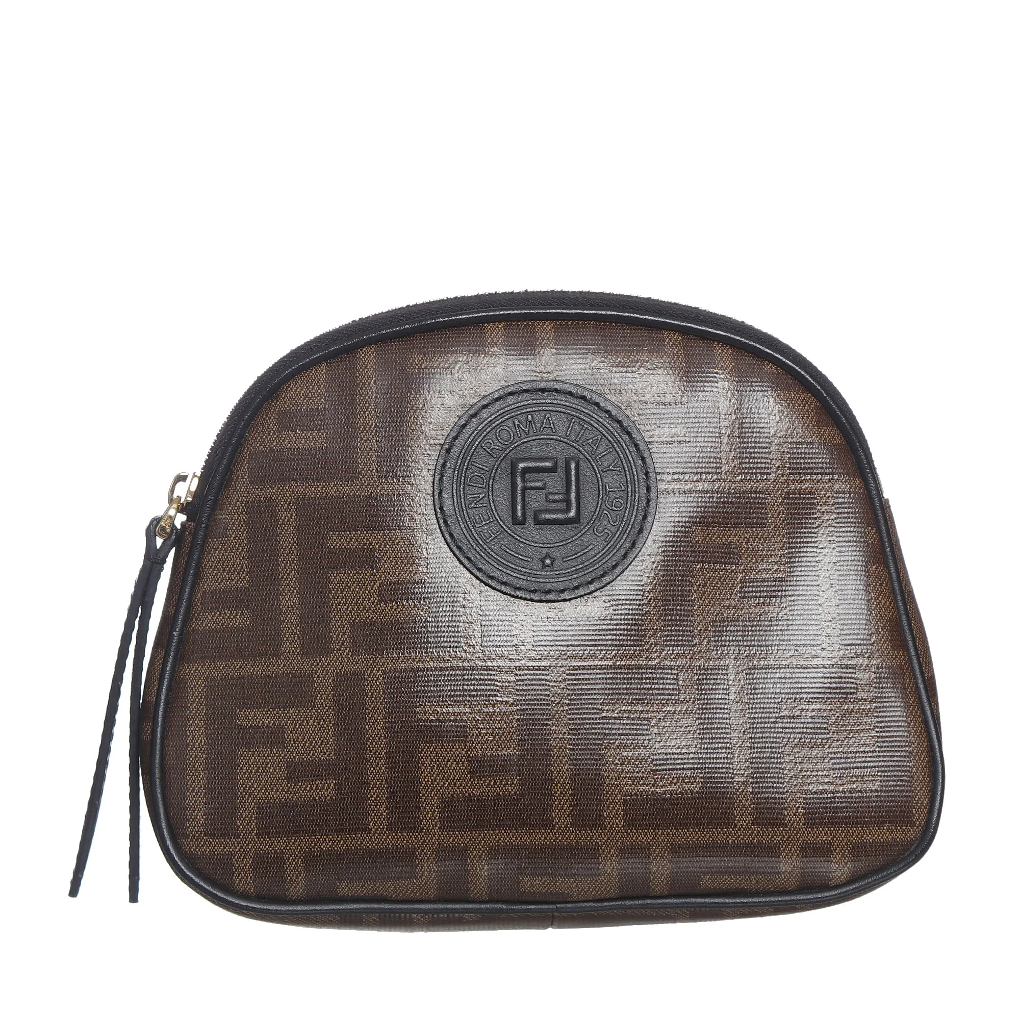 Necessarie Fendi Couro Marrom