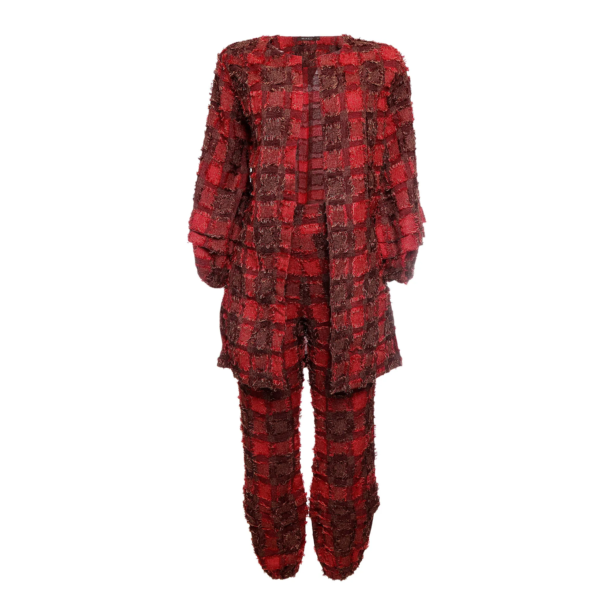 Conjunto Mixed Kimono e Calça Vermelho