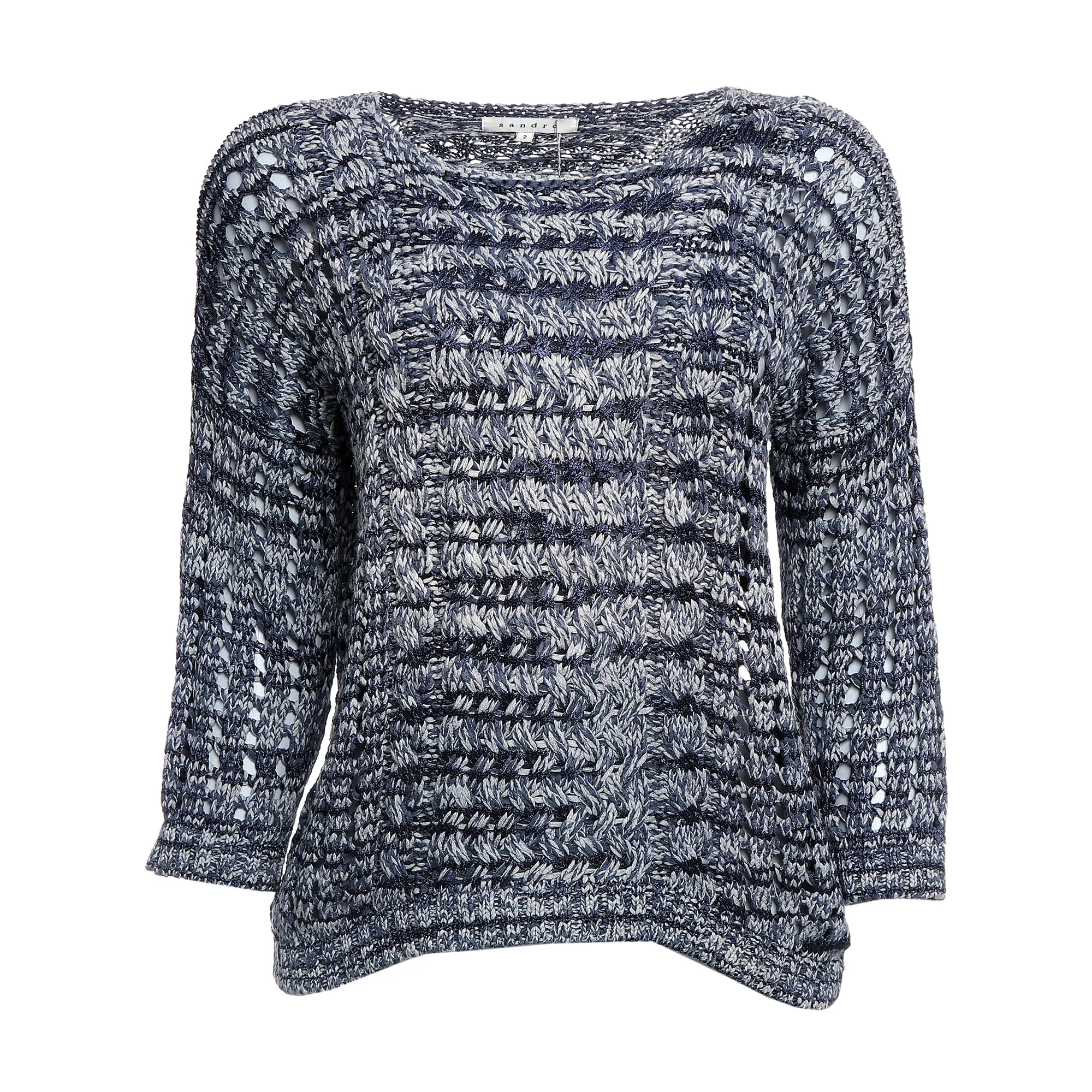 Blusa Sandro Tricô Bicolor