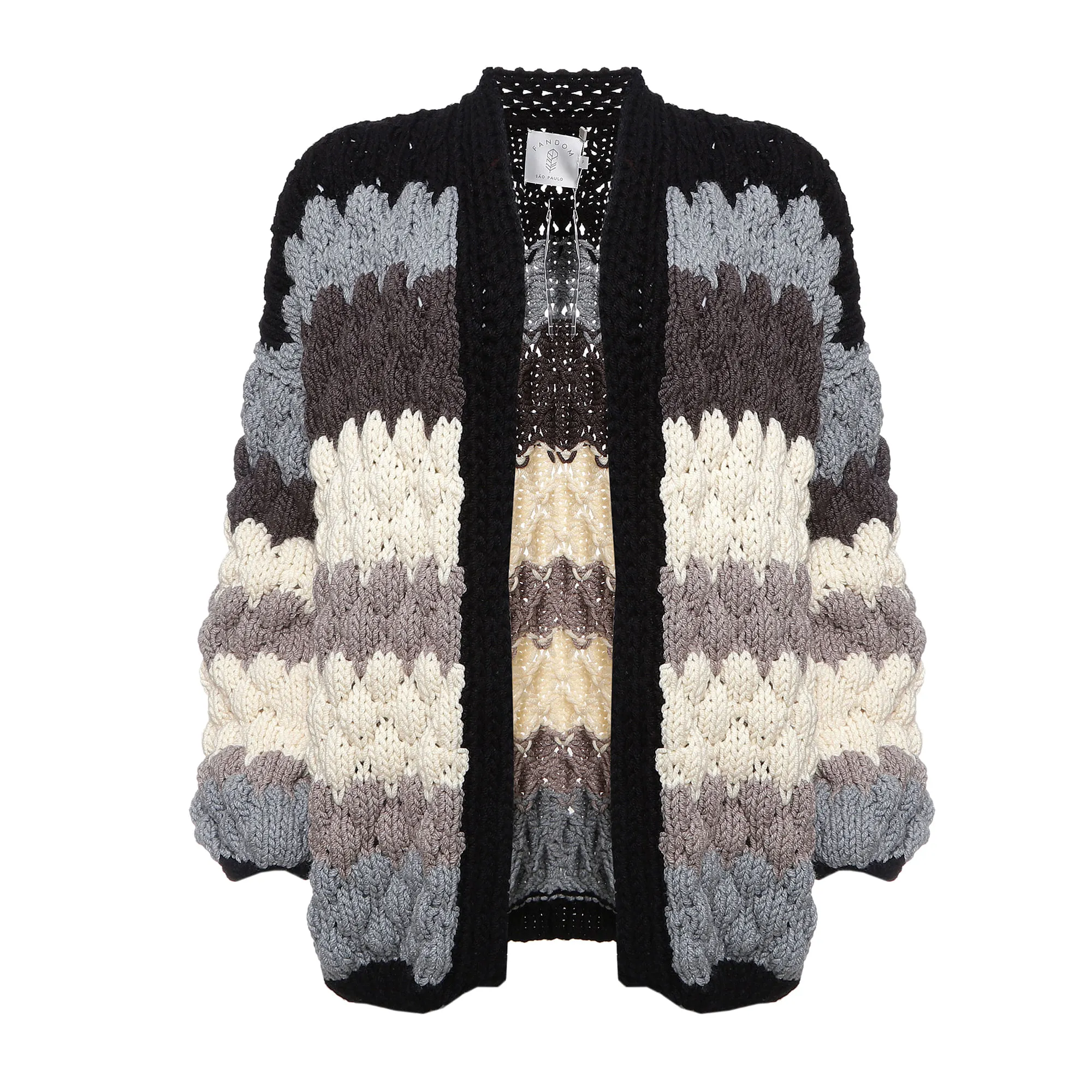 Tricô Tricolor Azul