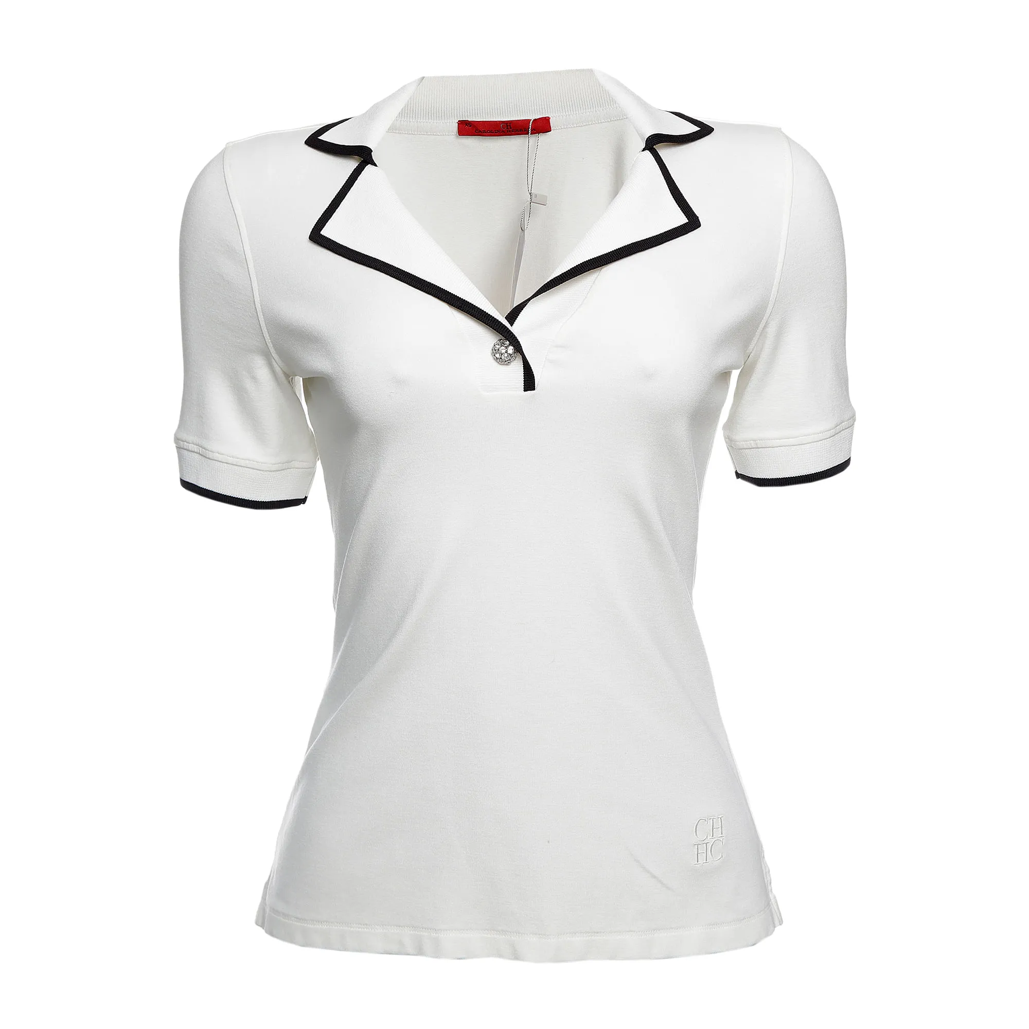 Blusa Carolina Herrera Polo Branca