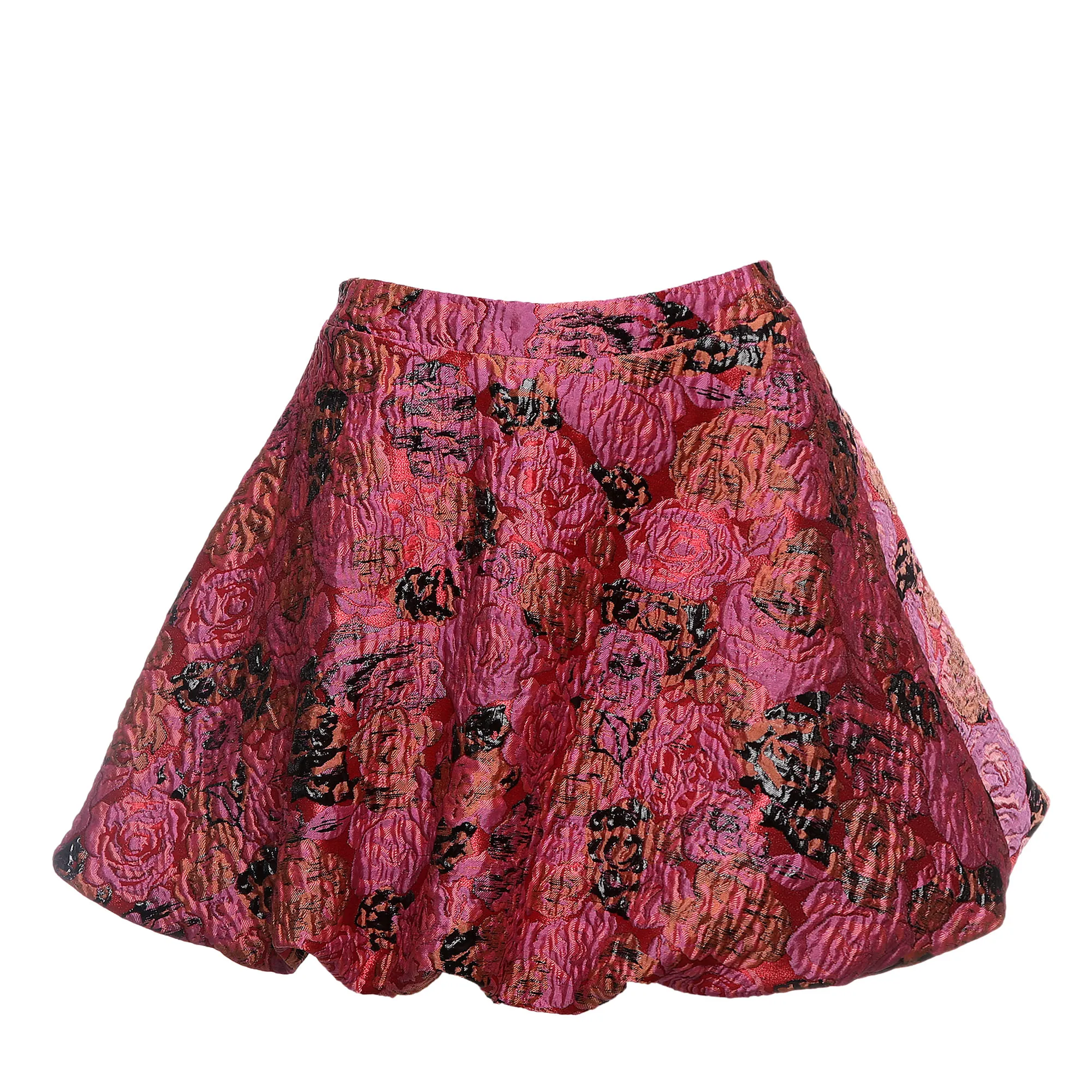 Saia NV Jacquard Balonê Rosa