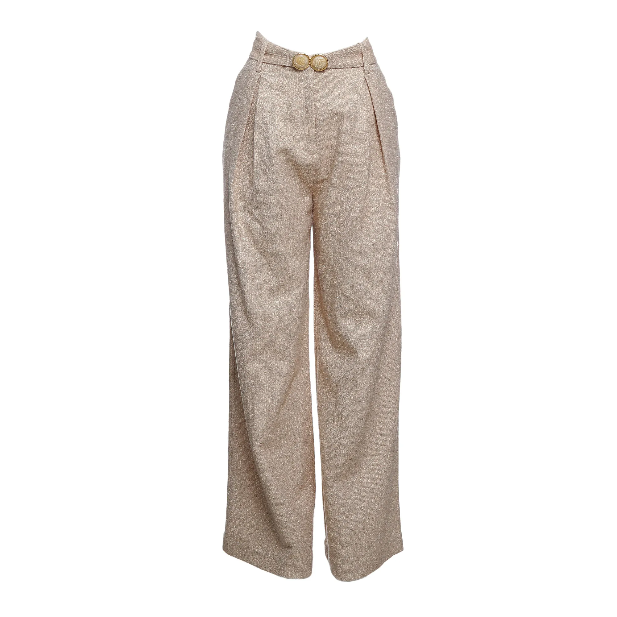 Calça Carol Bassi com Cinto Lurex Dourado