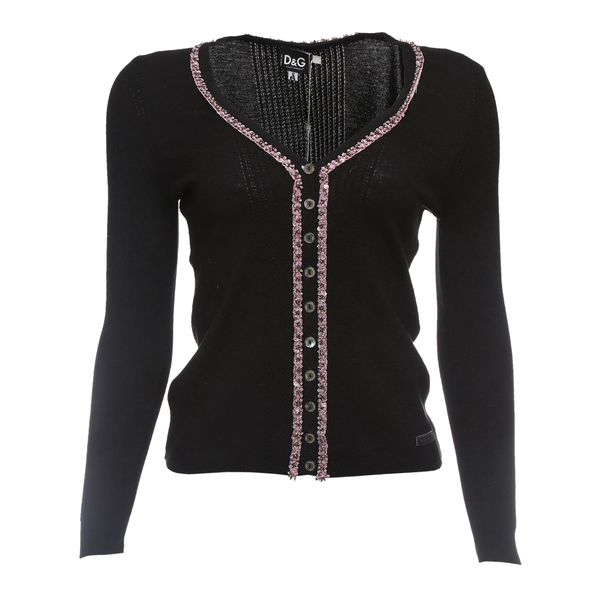 Cardigã Dolce & Gabbana com Bordado Preto