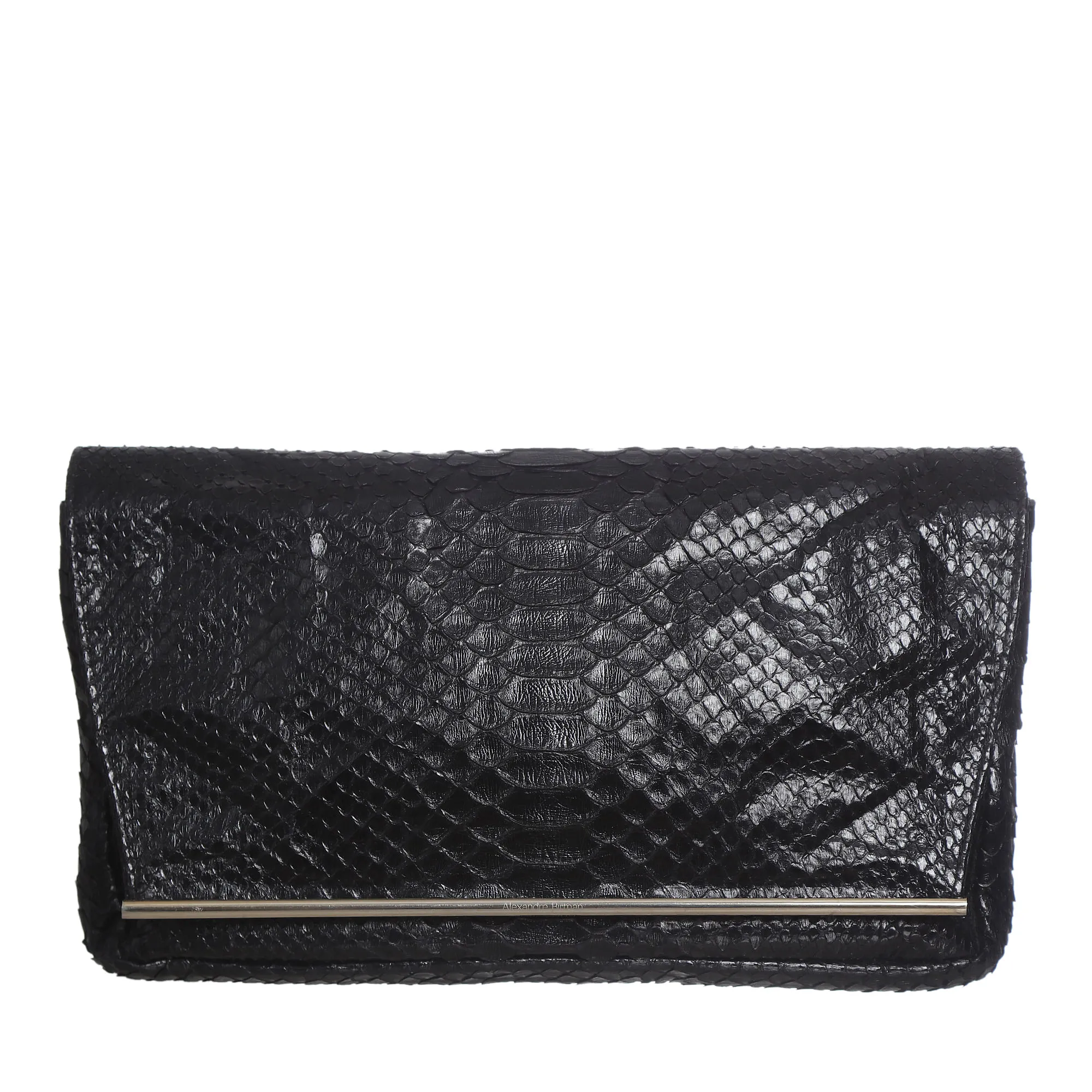 Bolsa Alexandre Birman Couro Exótico Preta