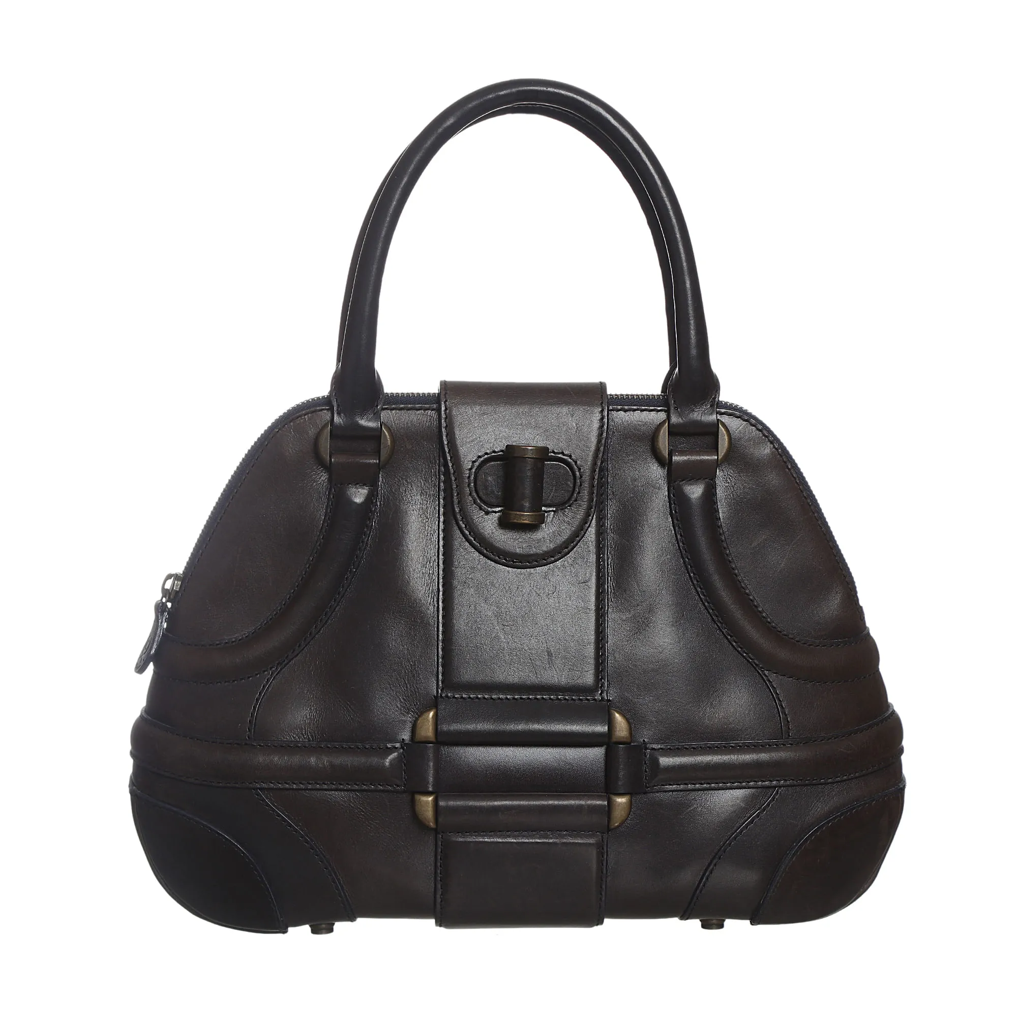 Bolsa Alexander McQueen Novak Couro Marrom