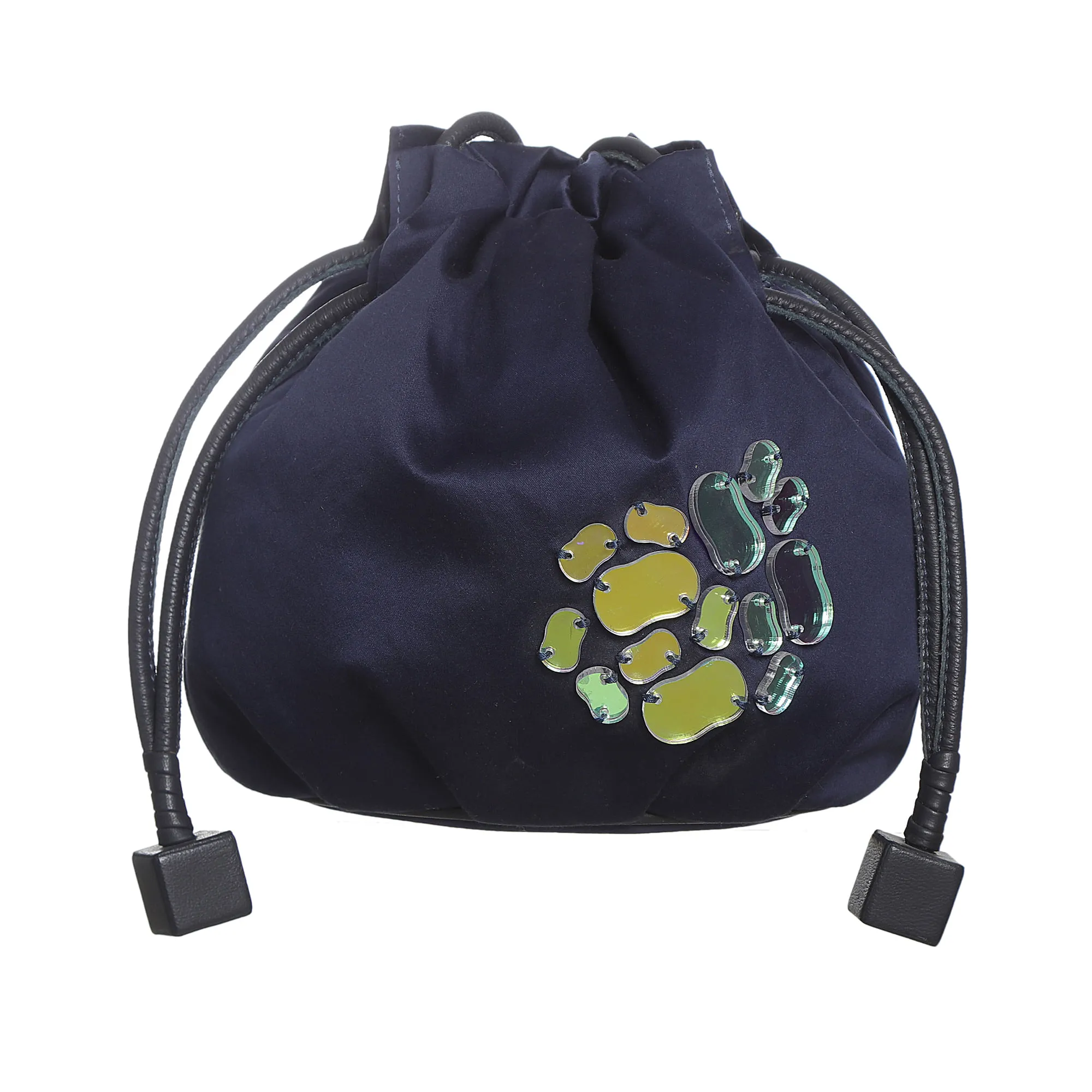 Bolsa Cris Barros Cetim Azul