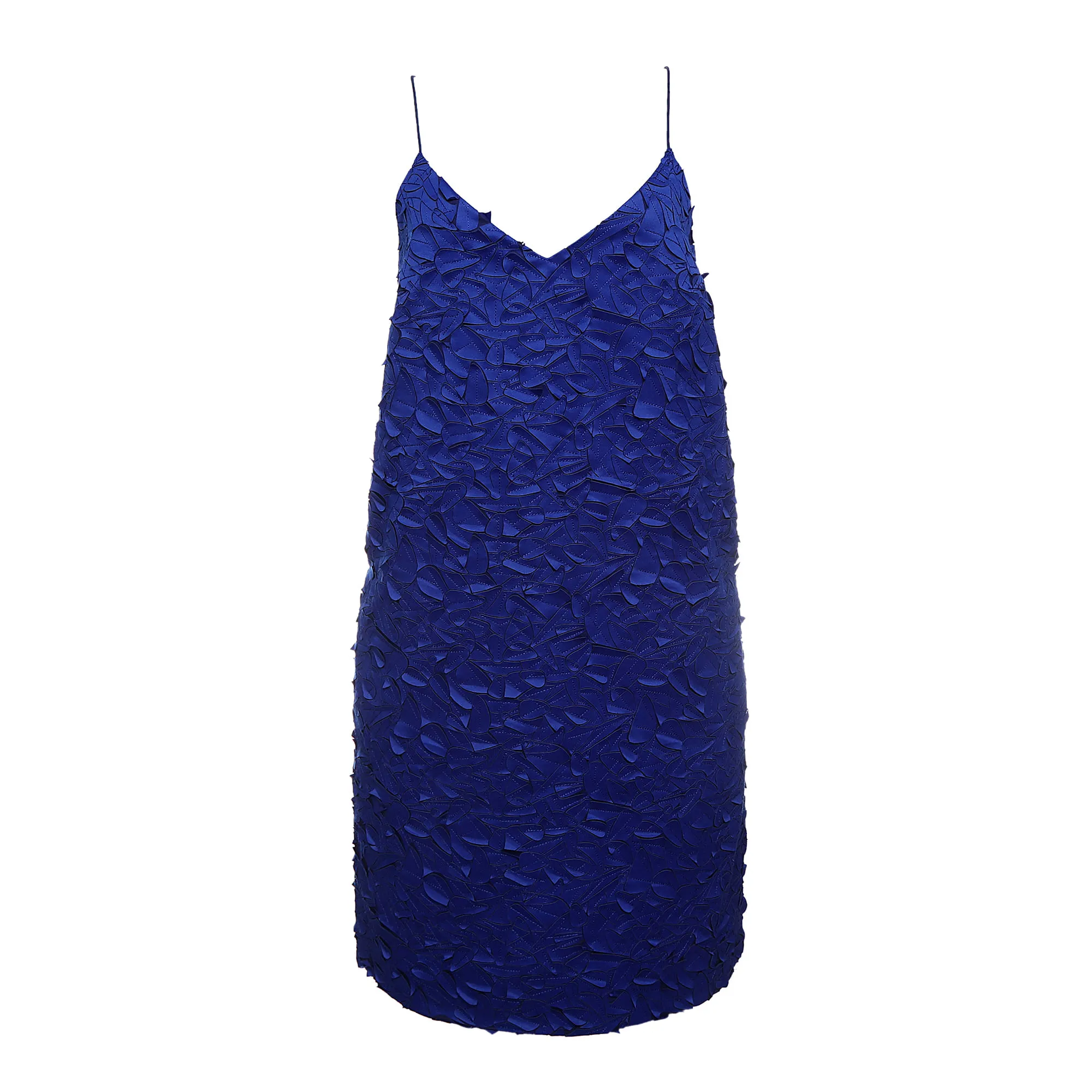 Vestido Cos Flores Azul