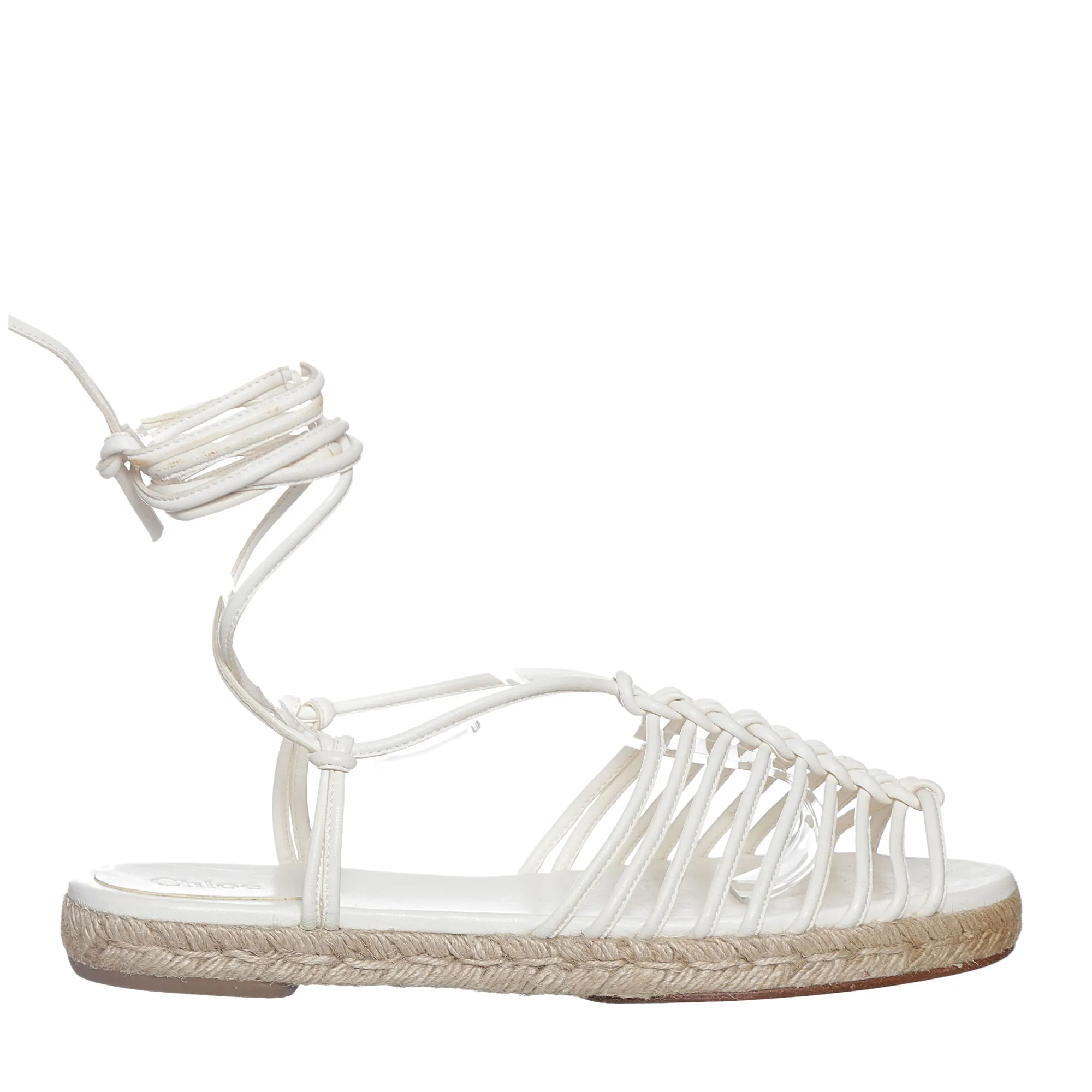 Sandália Chloé Couro Branca