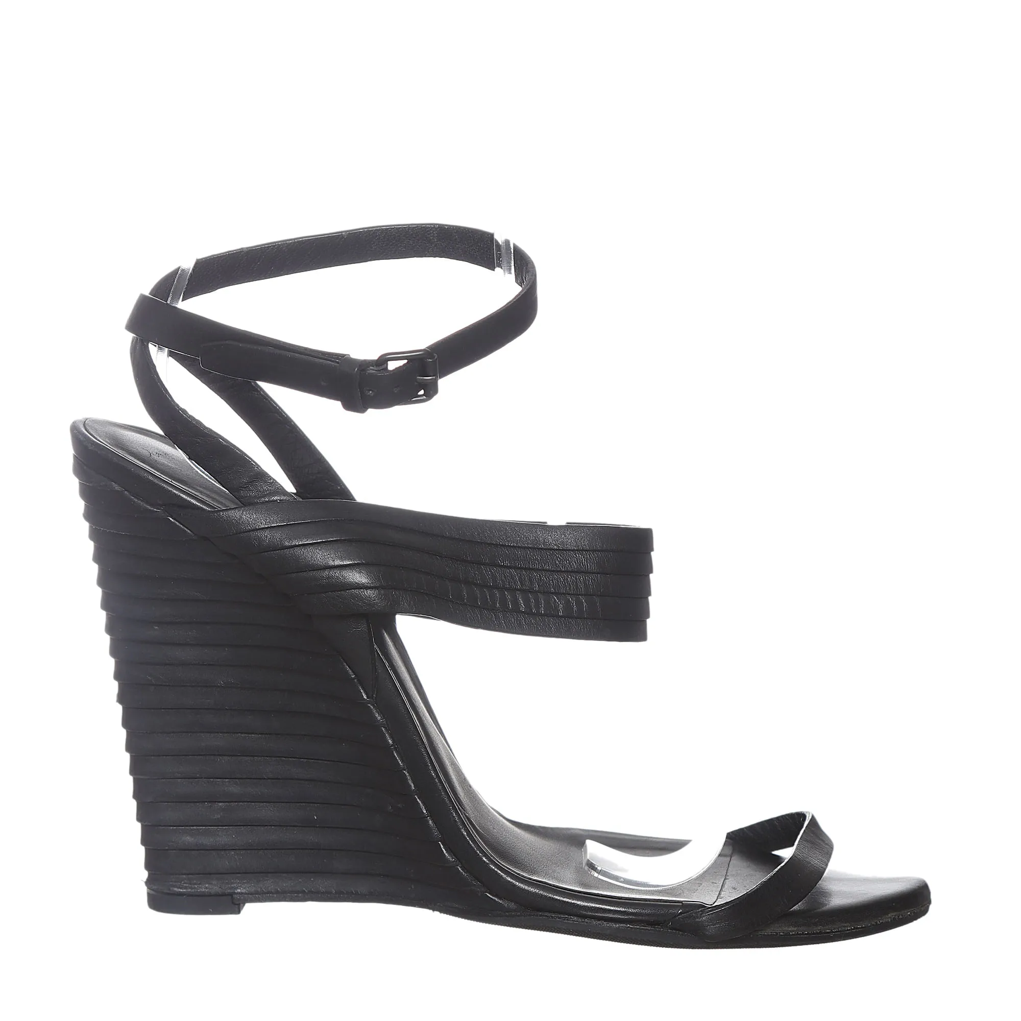 Sandália Bottega Veneta Couro Preta