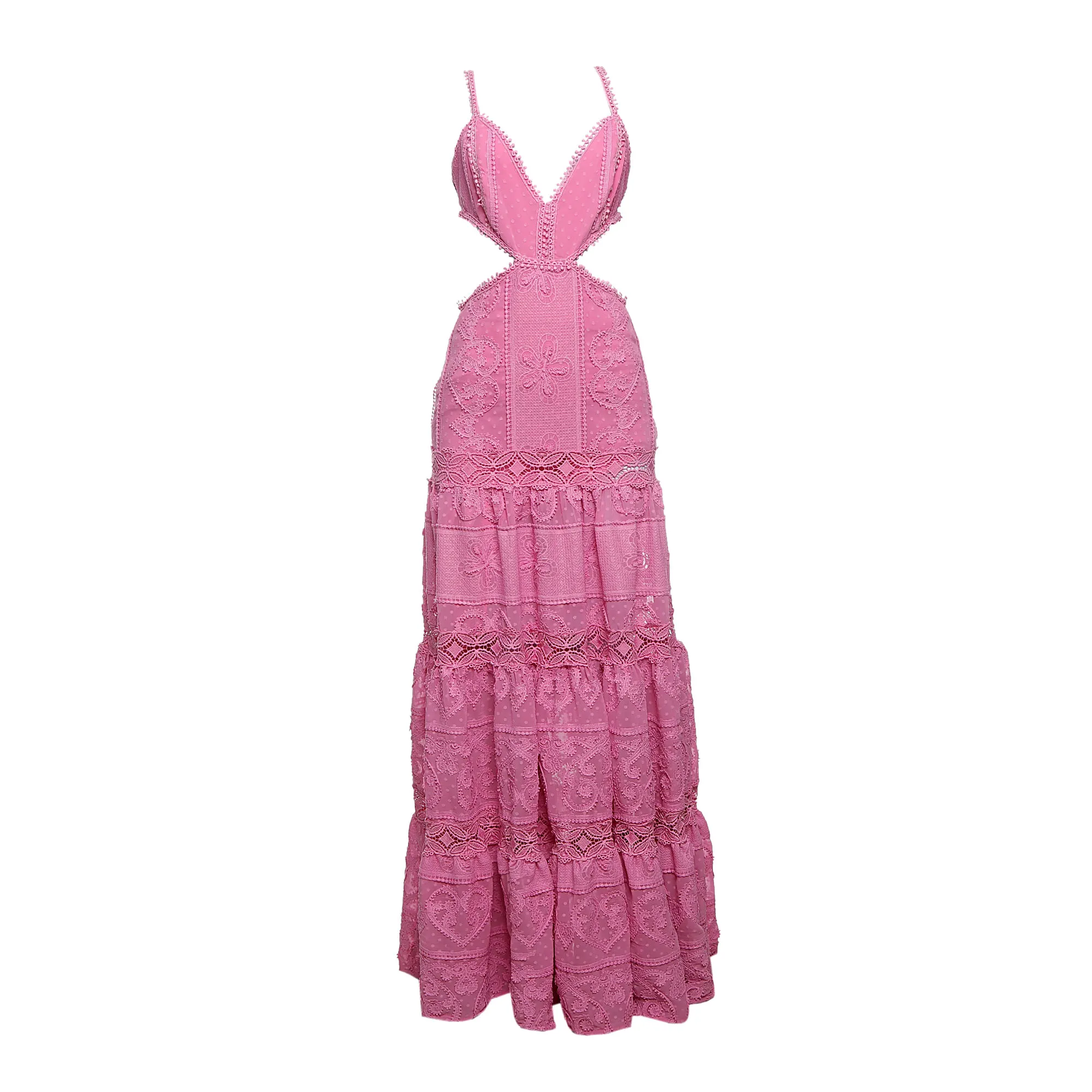 Vestido PatBo Renda Rosa