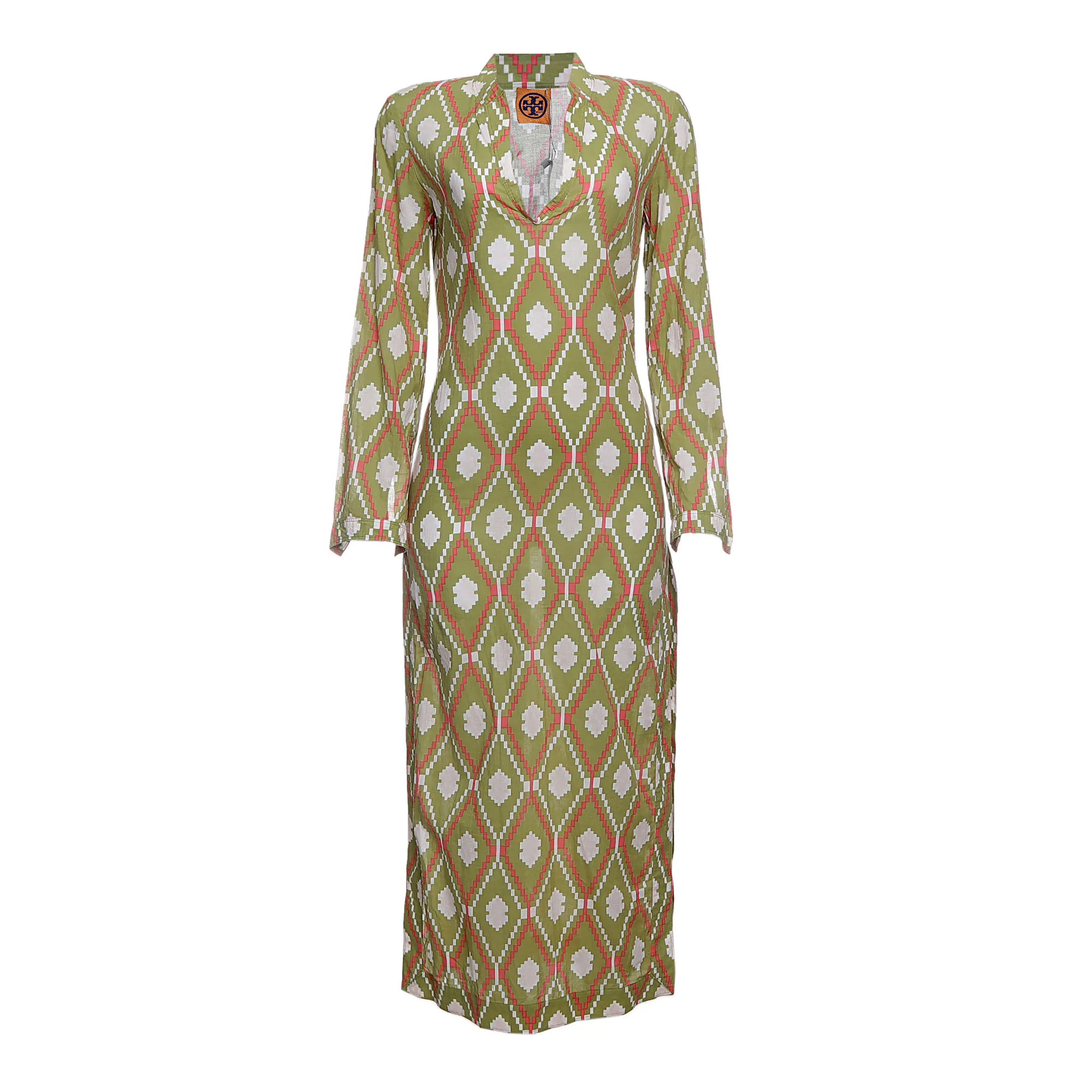 Vestido Tory Burch Estampado Verde