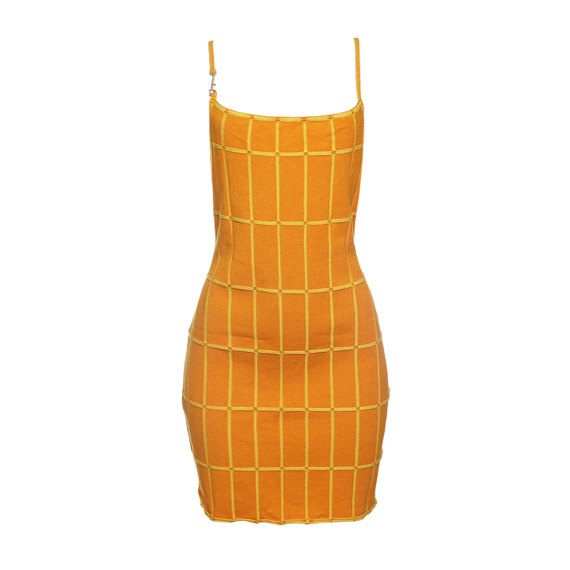 Vestido Jacquemus Tricô Laranja